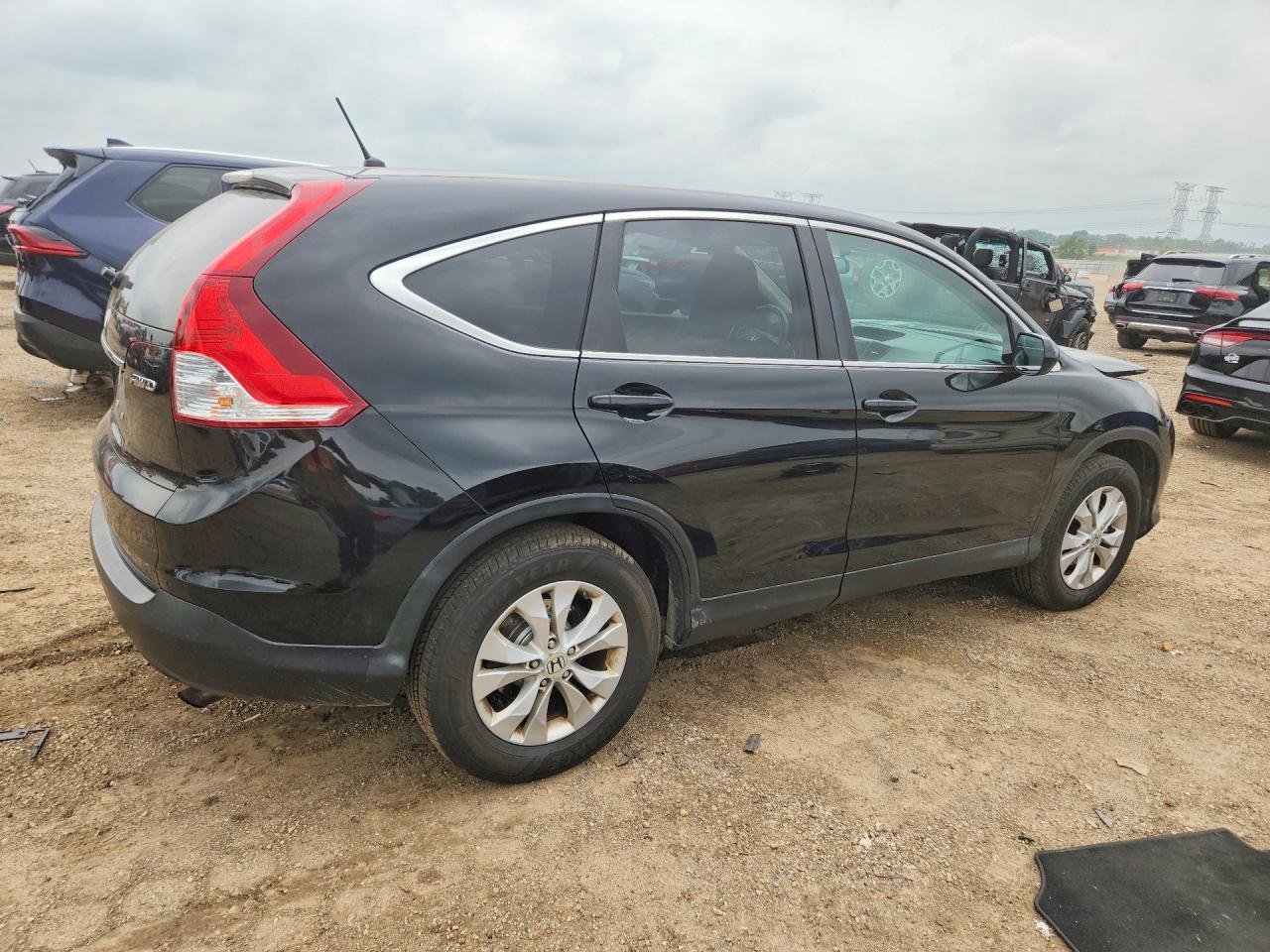 2013 Honda Cr-v Ex Black vin: 2HKRM4H53DH679631