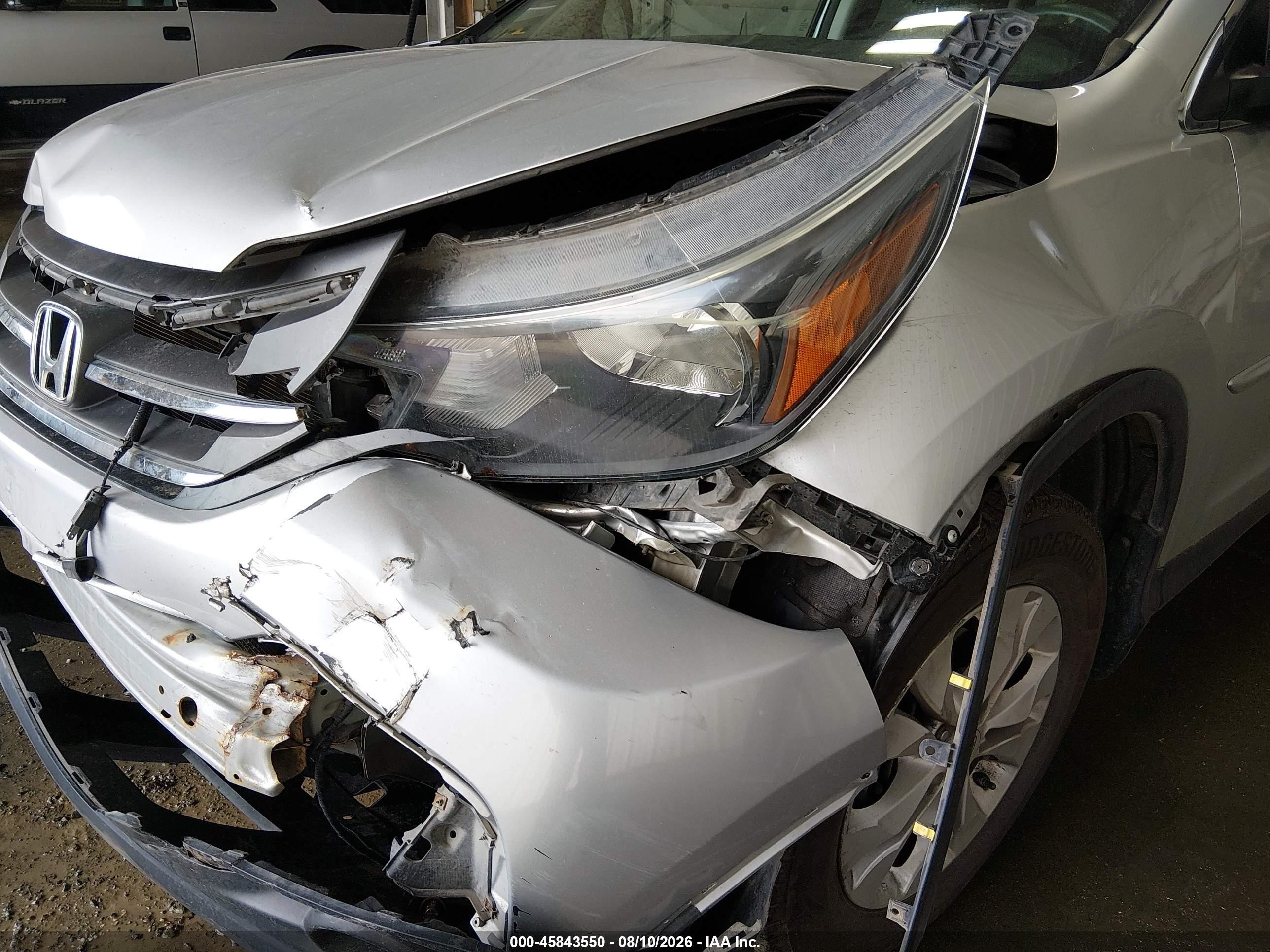 2013 Honda Cr-v Ex Silver vin: 2HKRM4H53DH686479