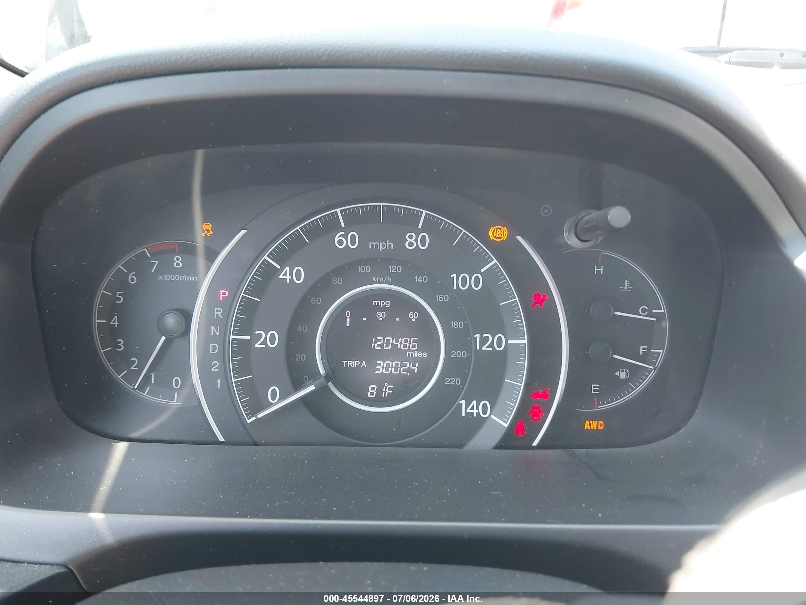 2013 Honda Cr-v Ex Gray vin: 2HKRM4H53DH688331