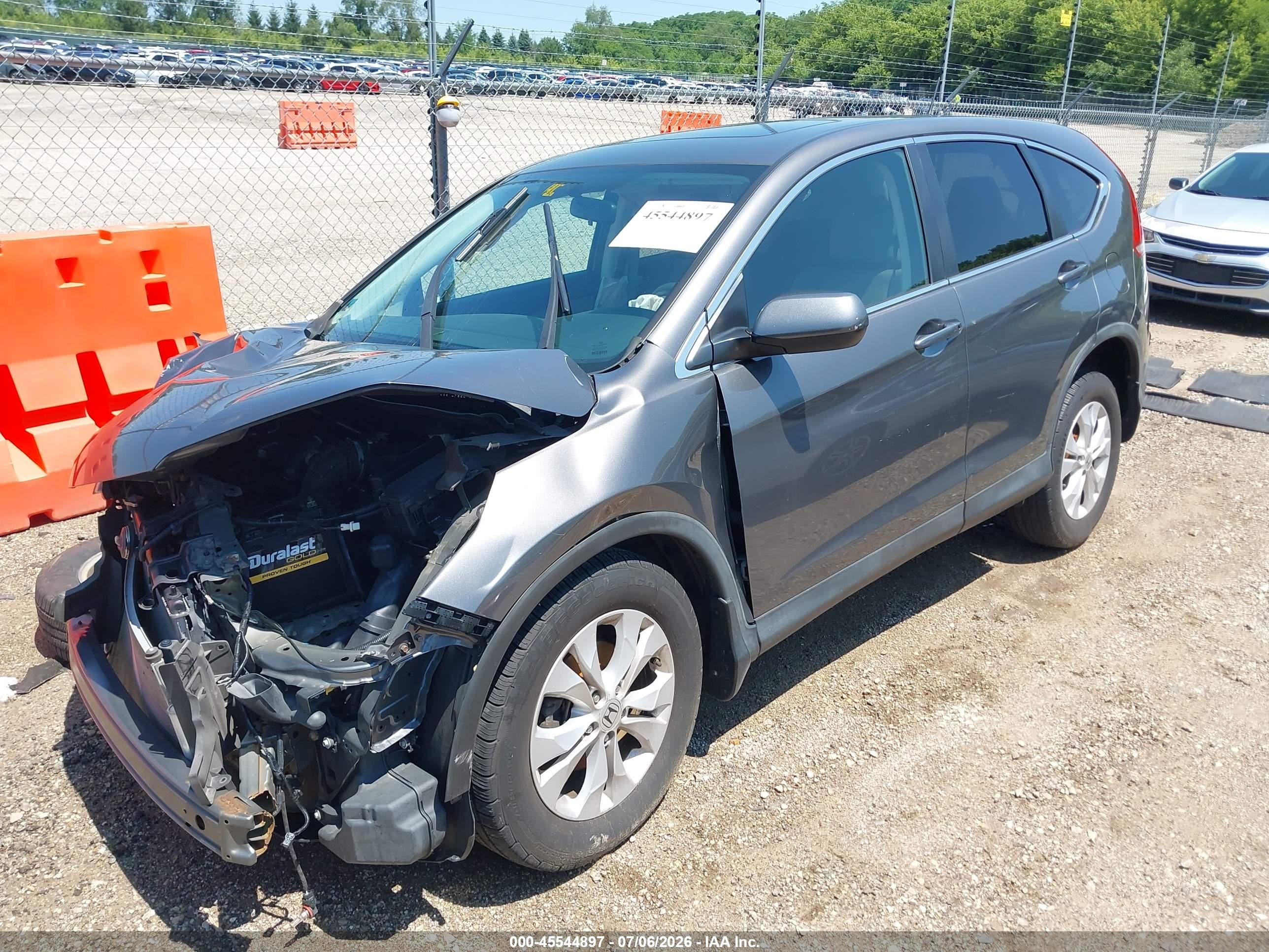 2013 Honda Cr-v Ex Gray vin: 2HKRM4H53DH688331