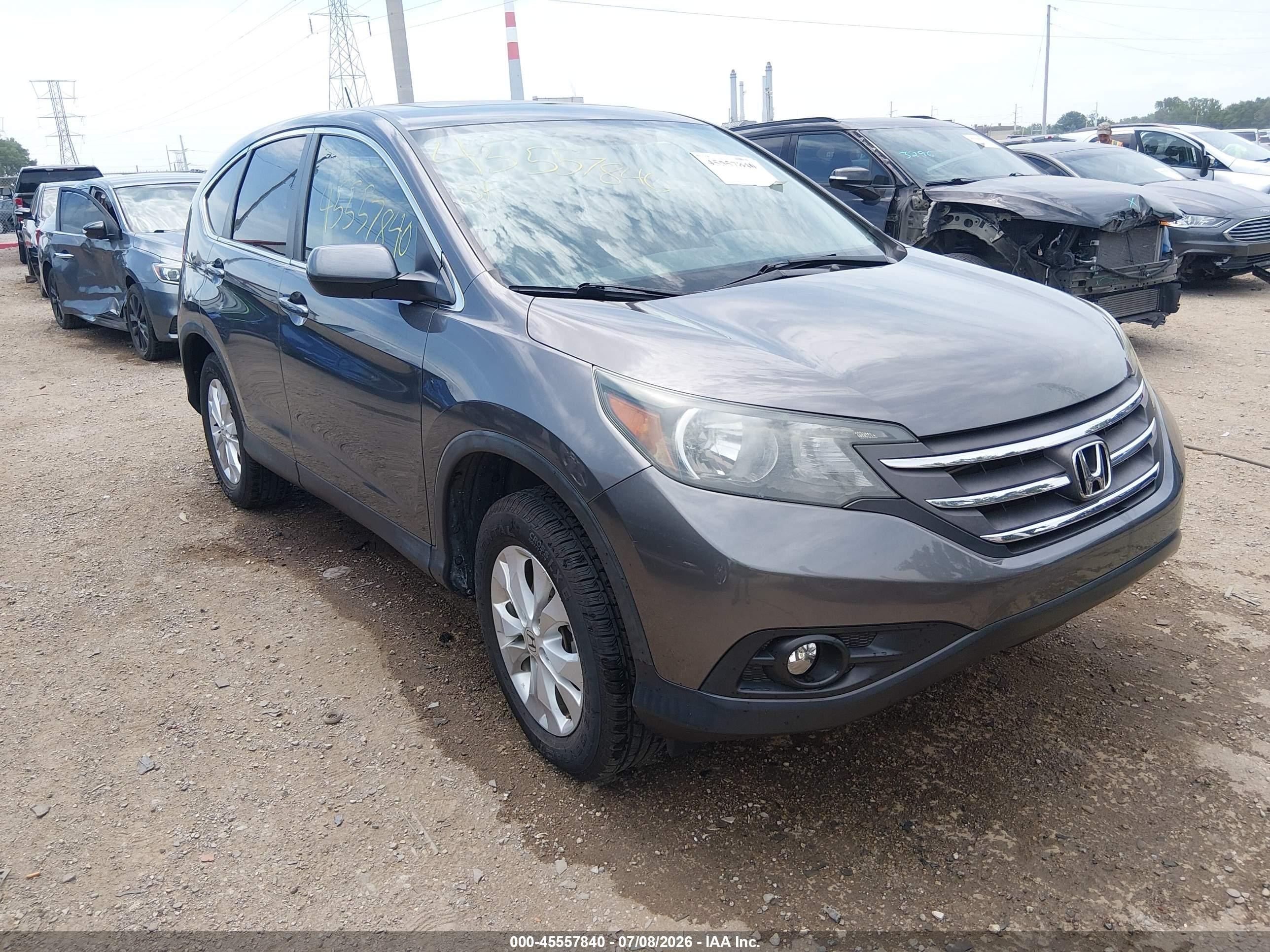 2014 Honda Cr-v Ex Gray vin: 2HKRM4H53EH627062