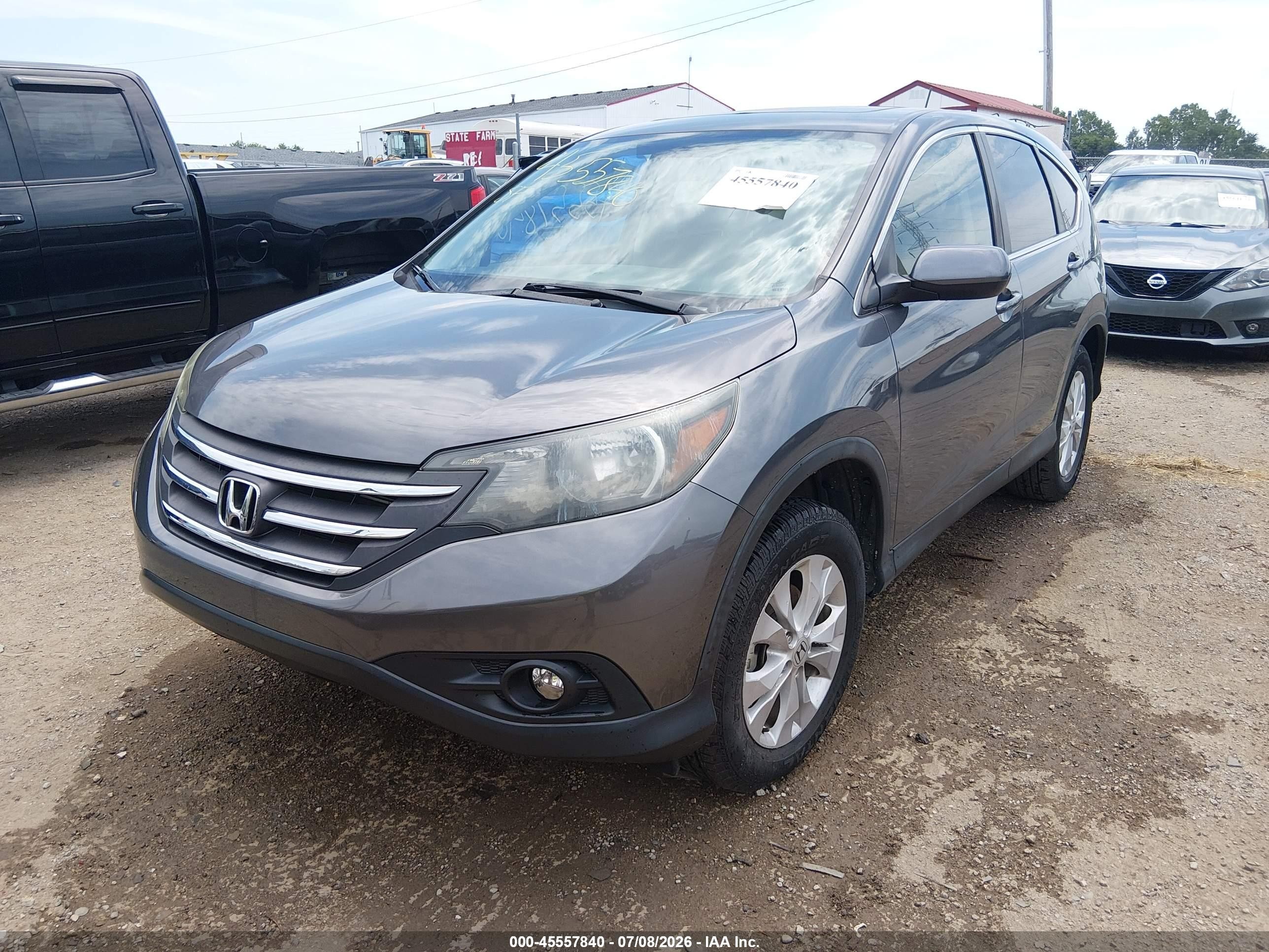 2014 Honda Cr-v Ex Gray vin: 2HKRM4H53EH627062
