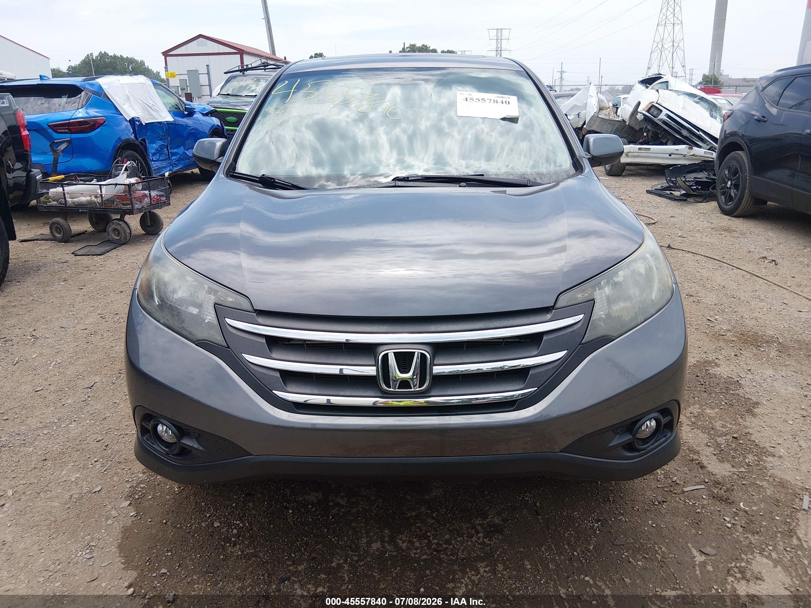 2014 Honda Cr-v Ex Gray vin: 2HKRM4H53EH627062