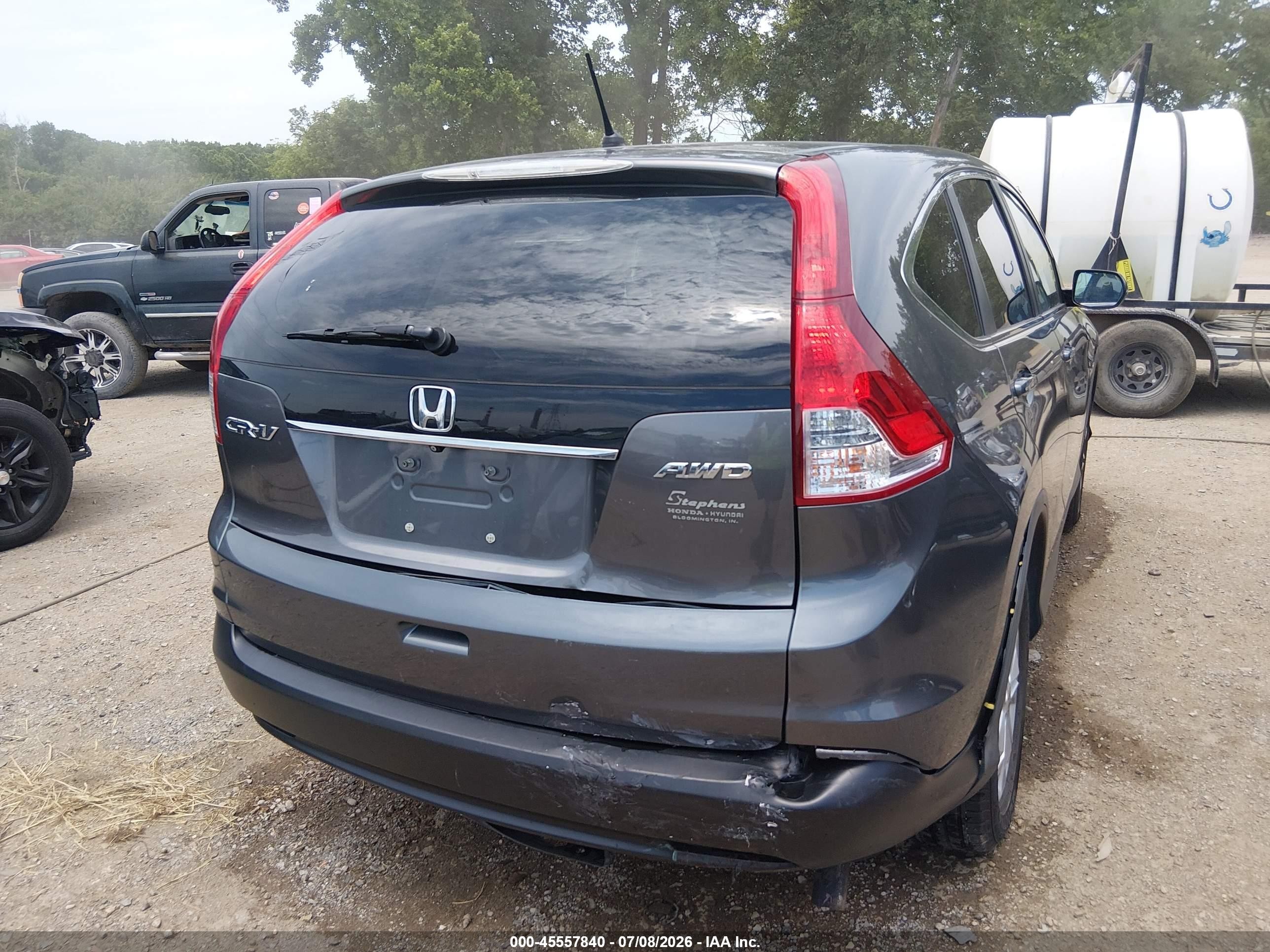 2014 Honda Cr-v Ex Gray vin: 2HKRM4H53EH627062