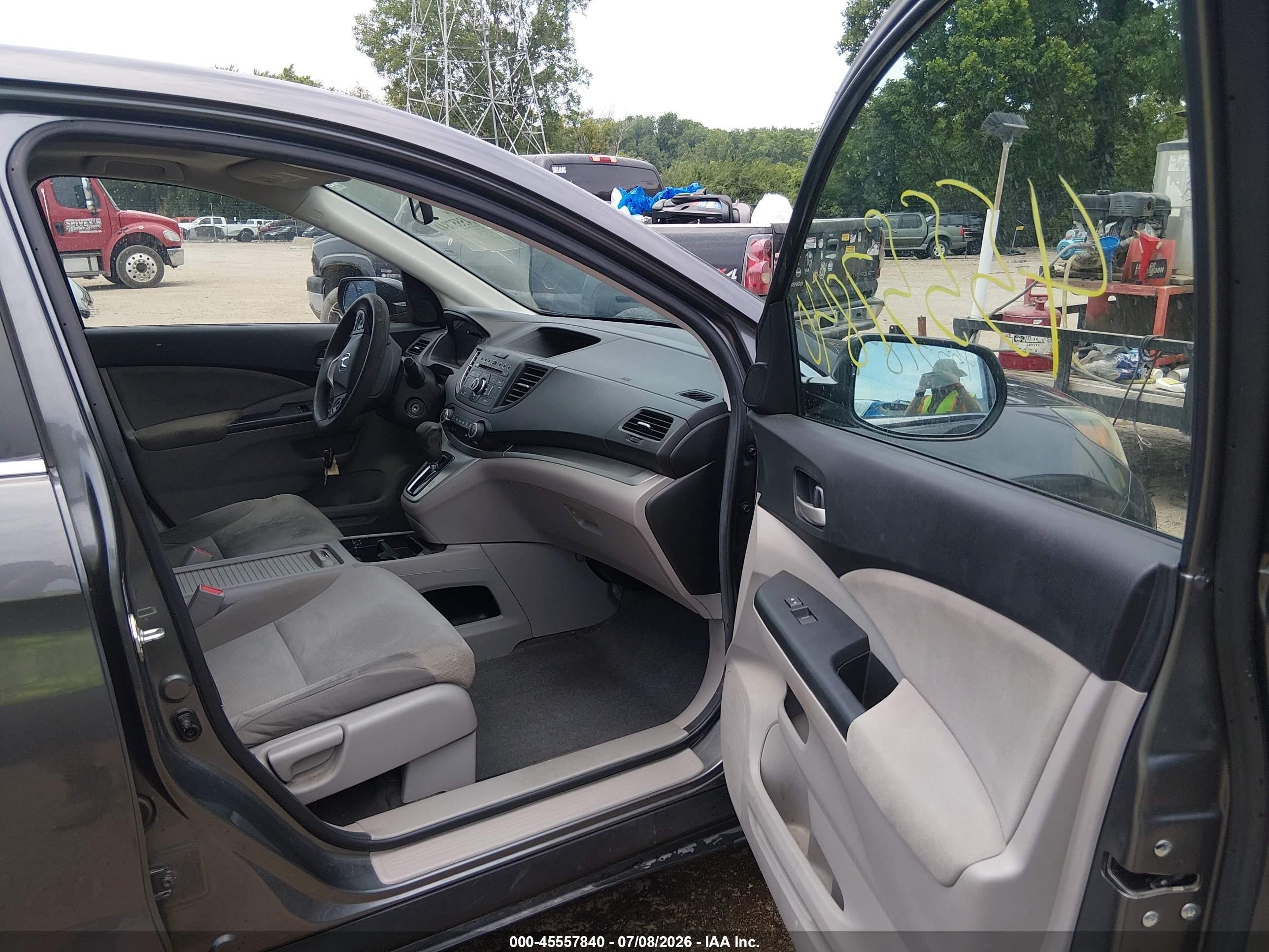 2014 Honda Cr-v Ex Gray vin: 2HKRM4H53EH627062