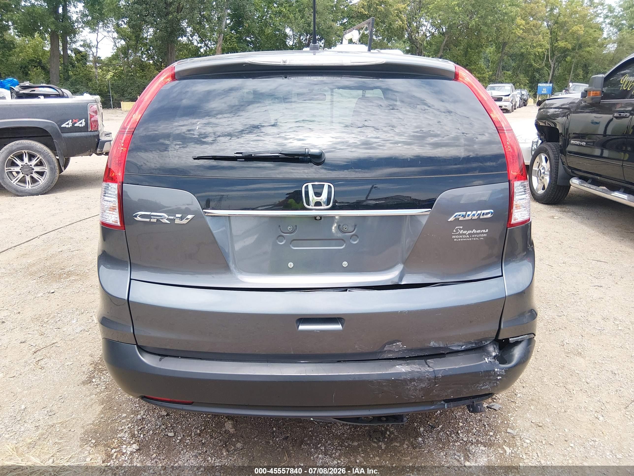 2014 Honda Cr-v Ex Gray vin: 2HKRM4H53EH627062