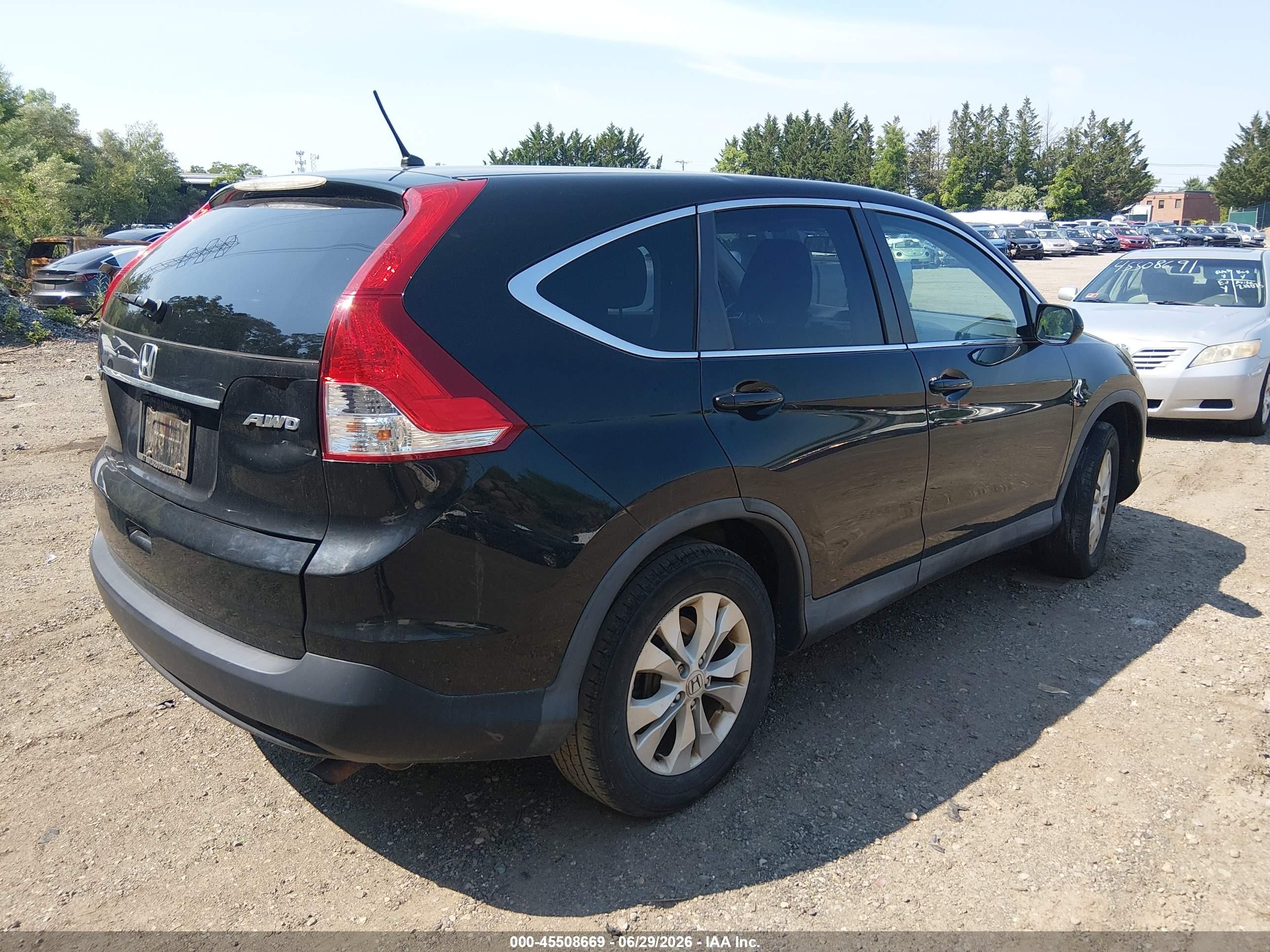 2014 Honda Cr-v Ex Black vin: 2HKRM4H53EH628325