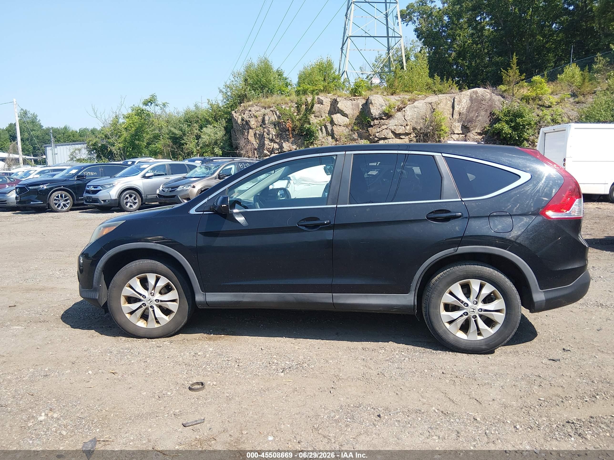 2014 Honda Cr-v Ex Black vin: 2HKRM4H53EH628325