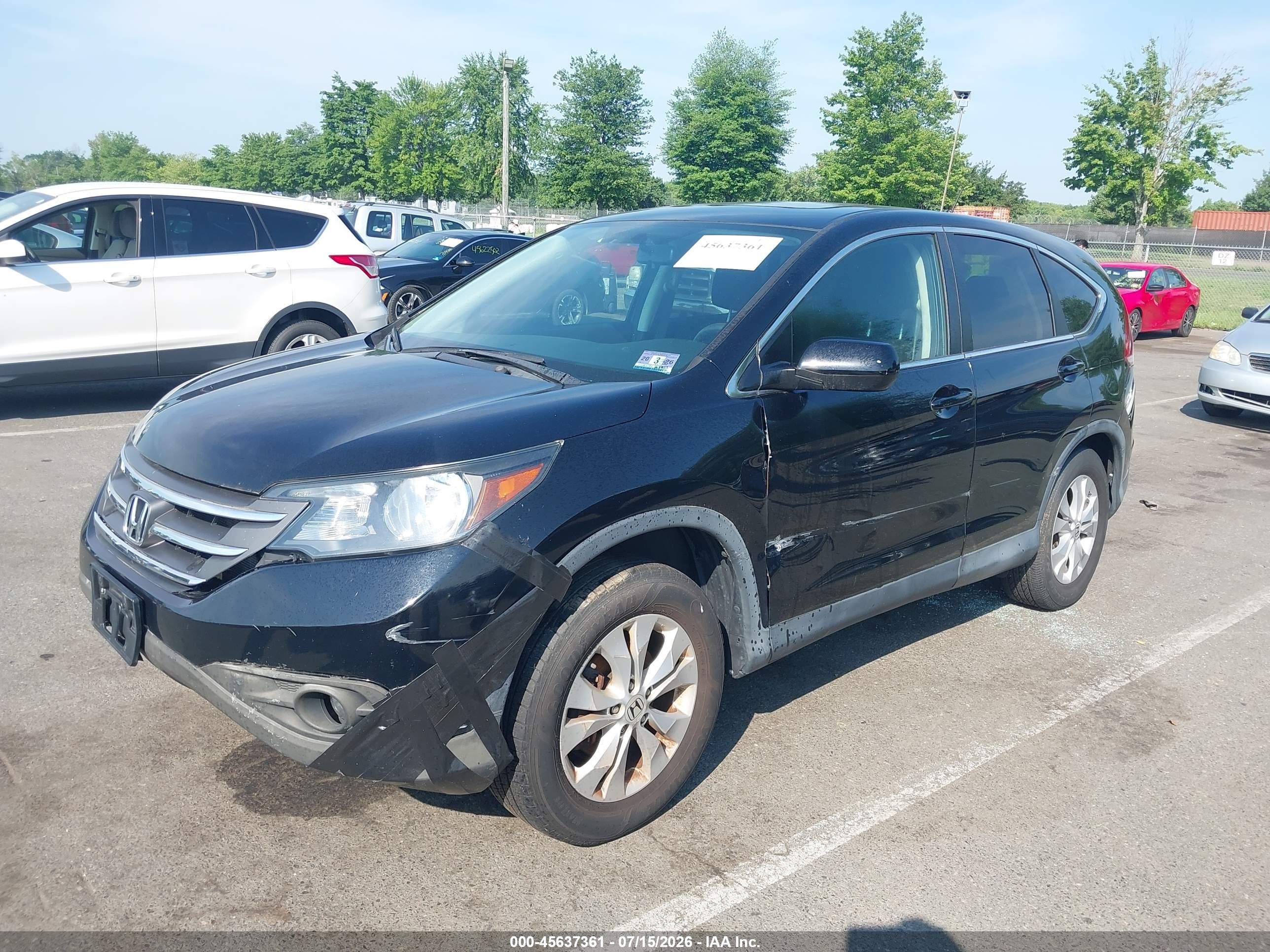 2014 Honda Cr-v Ex Black vin: 2HKRM4H53EH628423