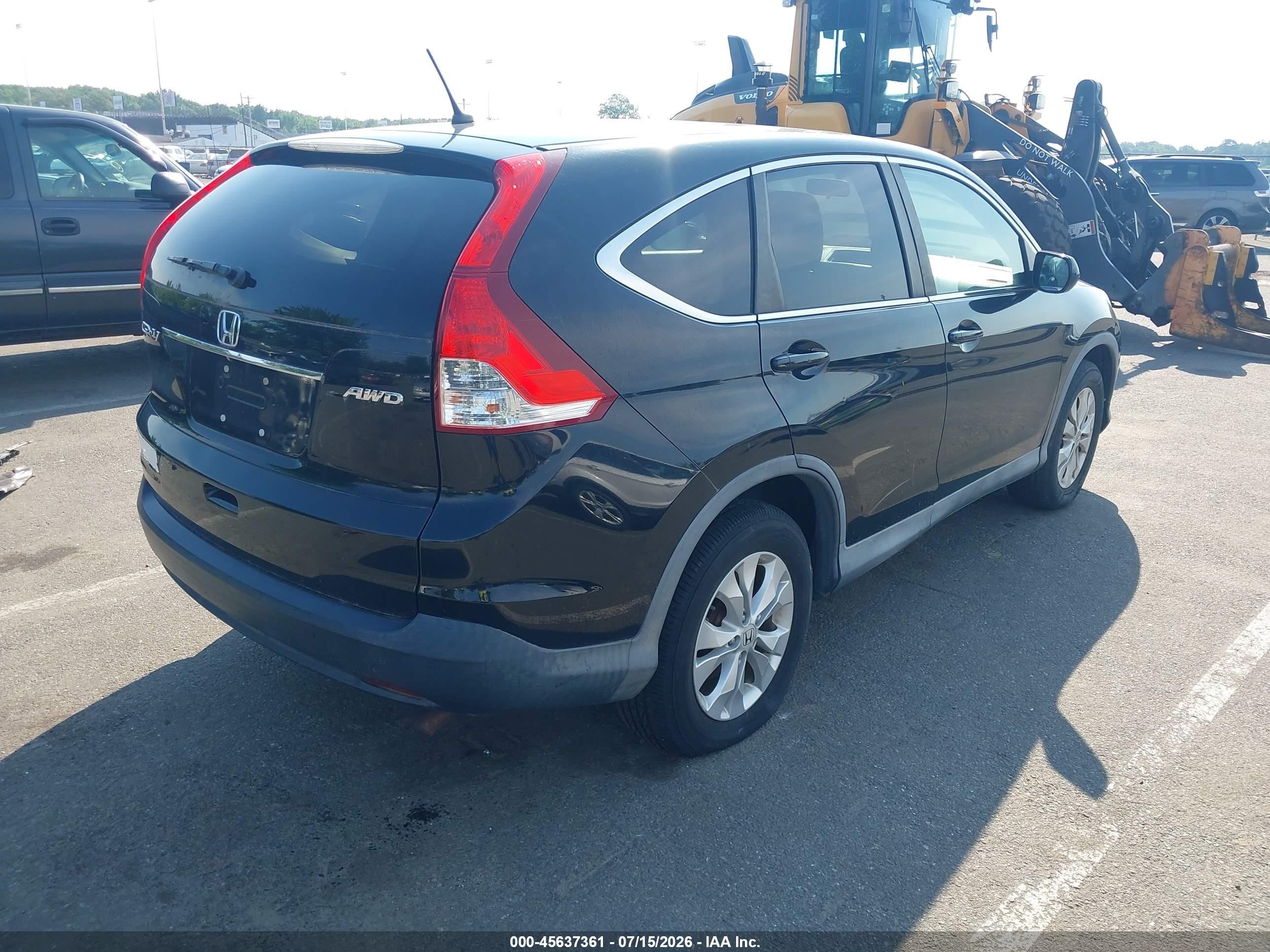 2014 Honda Cr-v Ex Black vin: 2HKRM4H53EH628423