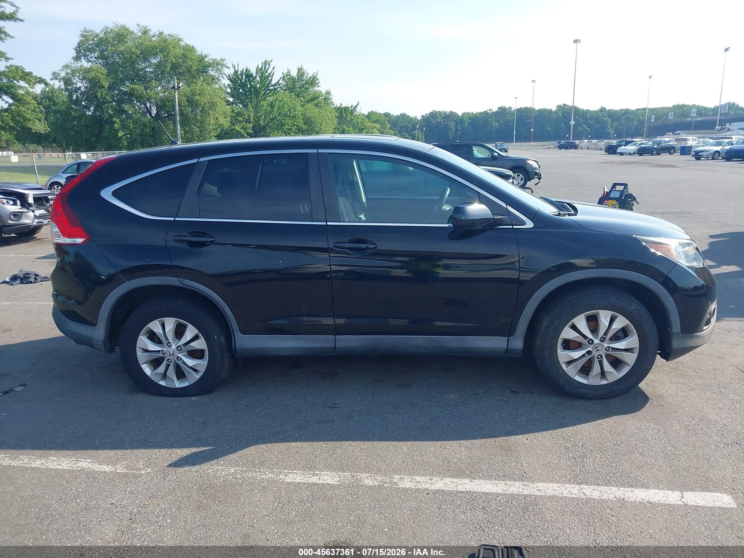 2014 Honda Cr-v Ex Black vin: 2HKRM4H53EH628423