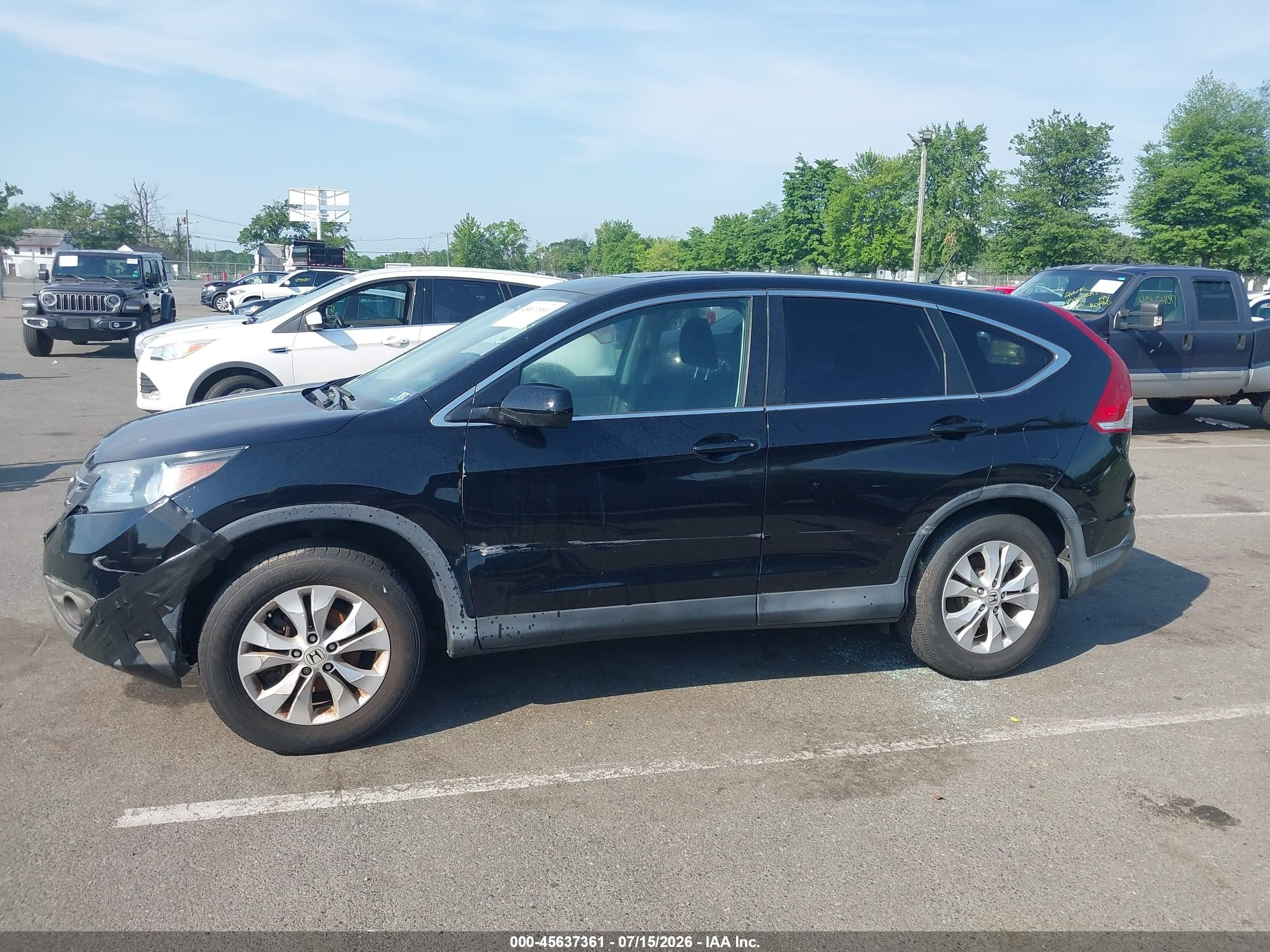 2014 Honda Cr-v Ex Black vin: 2HKRM4H53EH628423