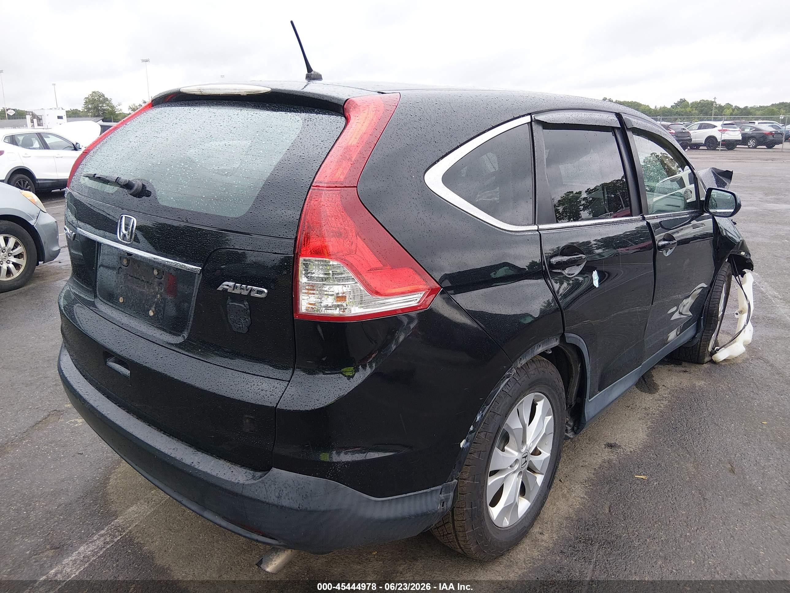 2014 Honda Cr-v Ex Черный vin: 2HKRM4H53EH654889