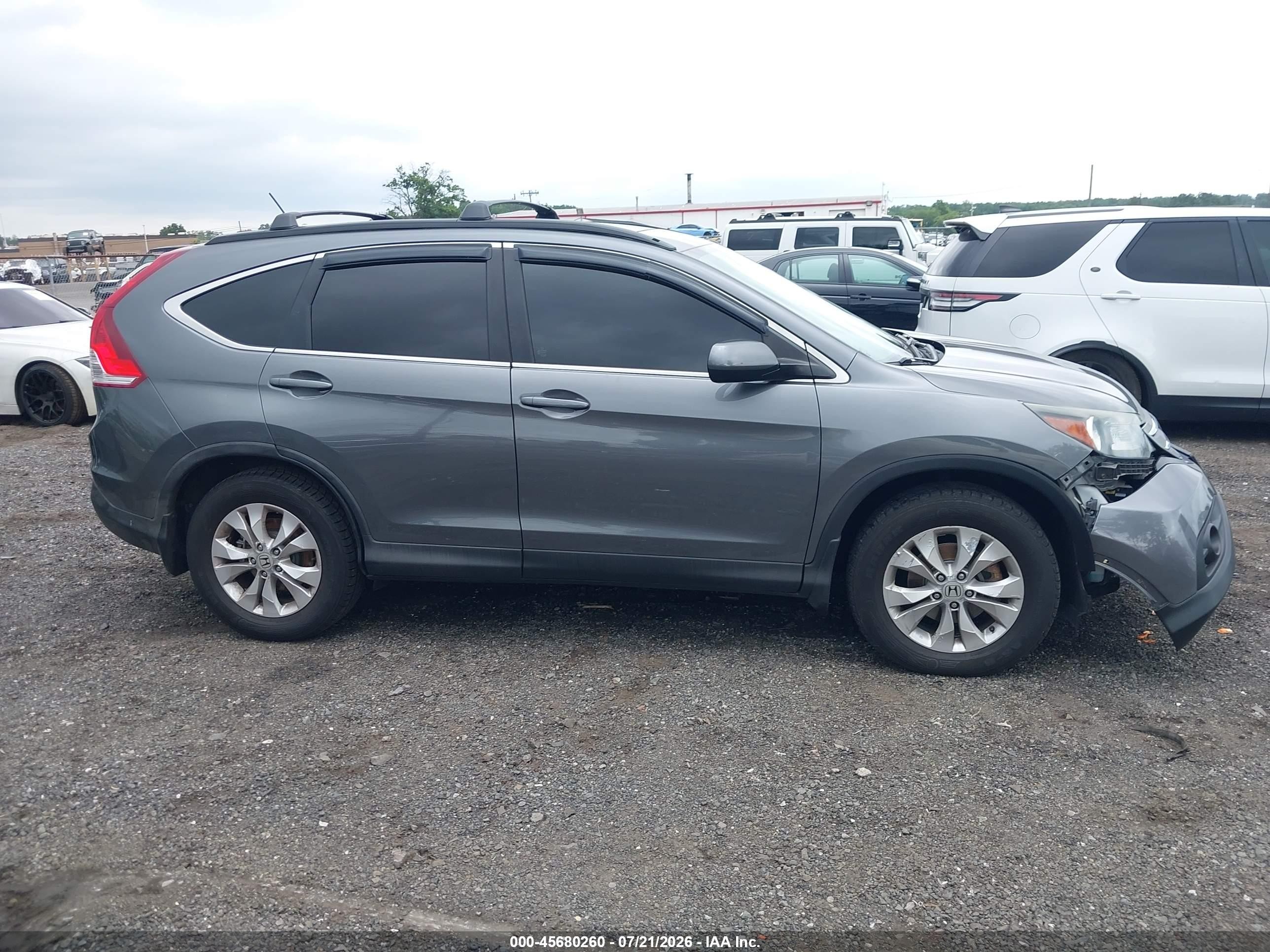 2014 Honda Cr-v Ex Gray vin: 2HKRM4H53EH675077