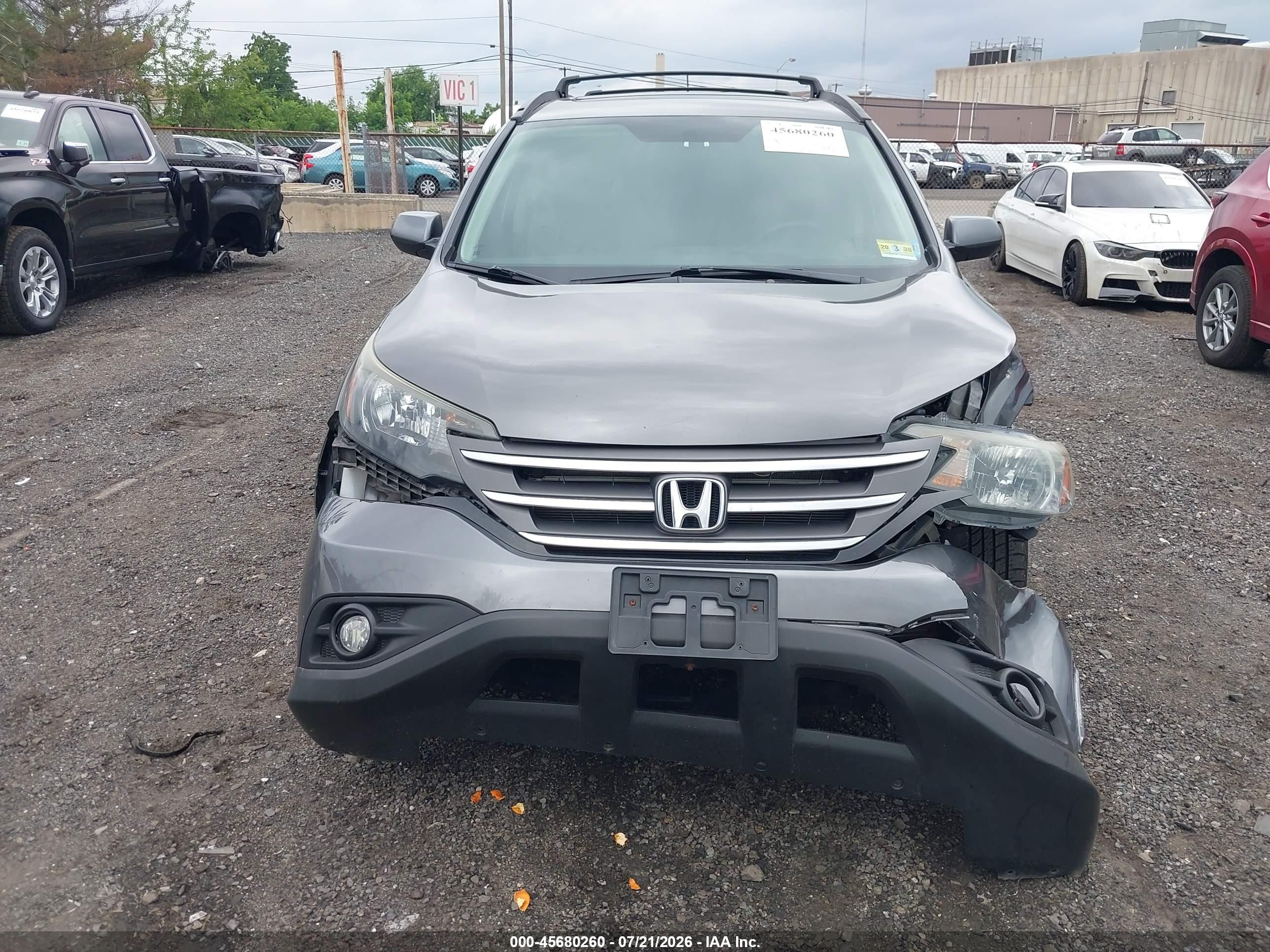 2014 Honda Cr-v Ex Gray vin: 2HKRM4H53EH675077