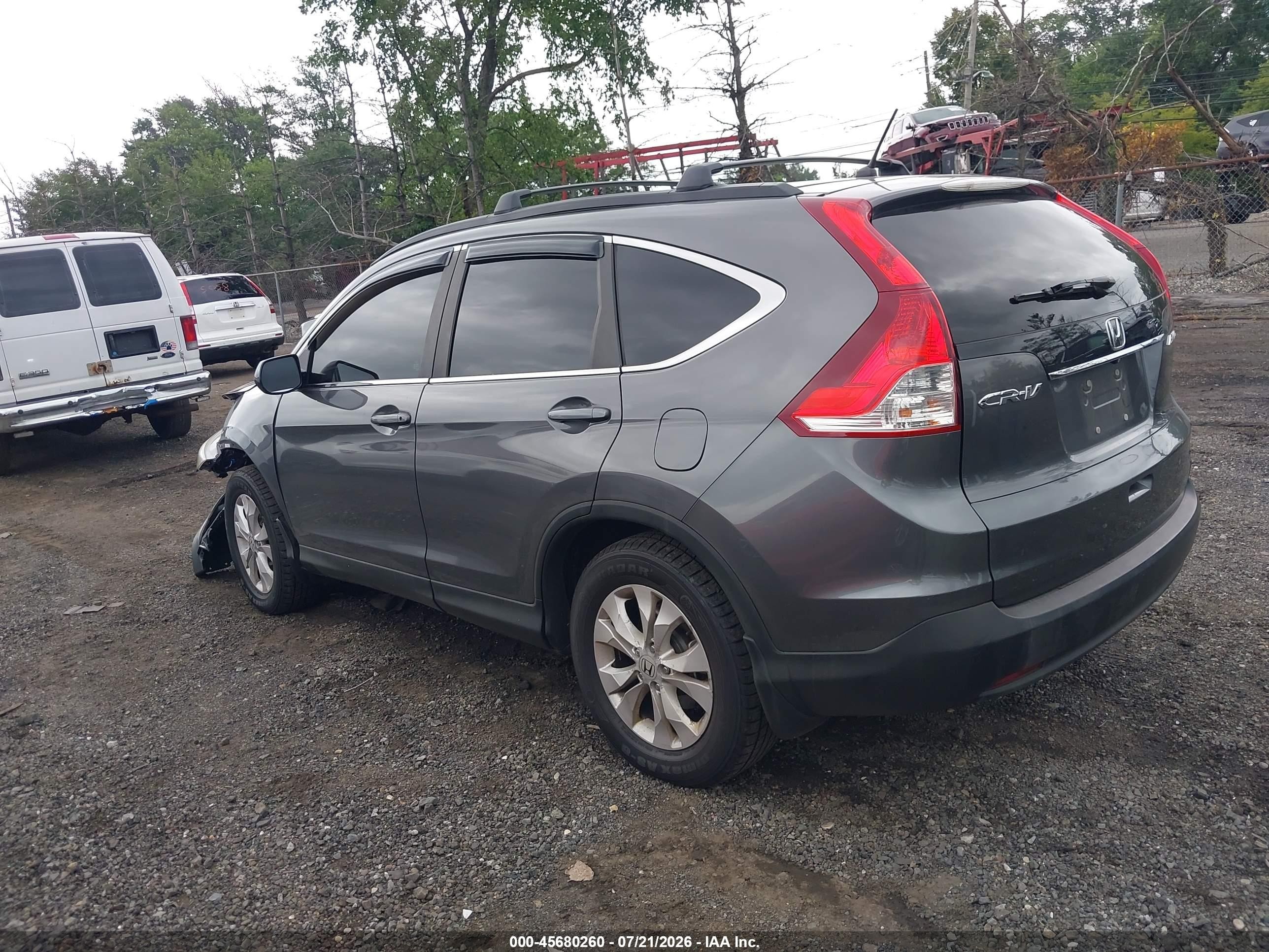2014 Honda Cr-v Ex Gray vin: 2HKRM4H53EH675077