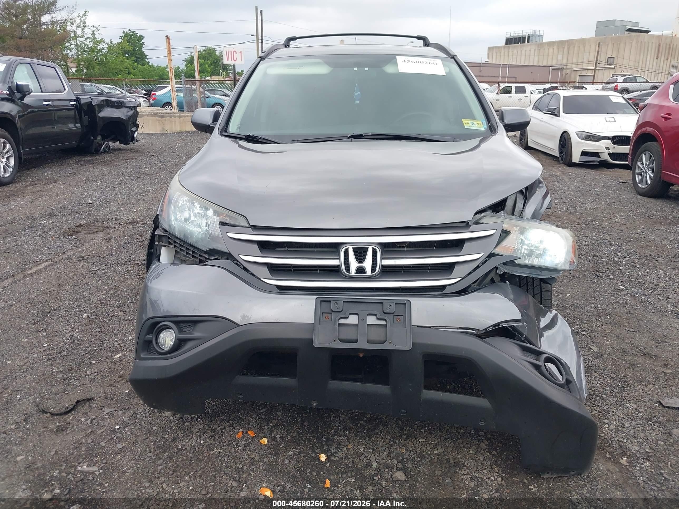 2014 Honda Cr-v Ex Gray vin: 2HKRM4H53EH675077