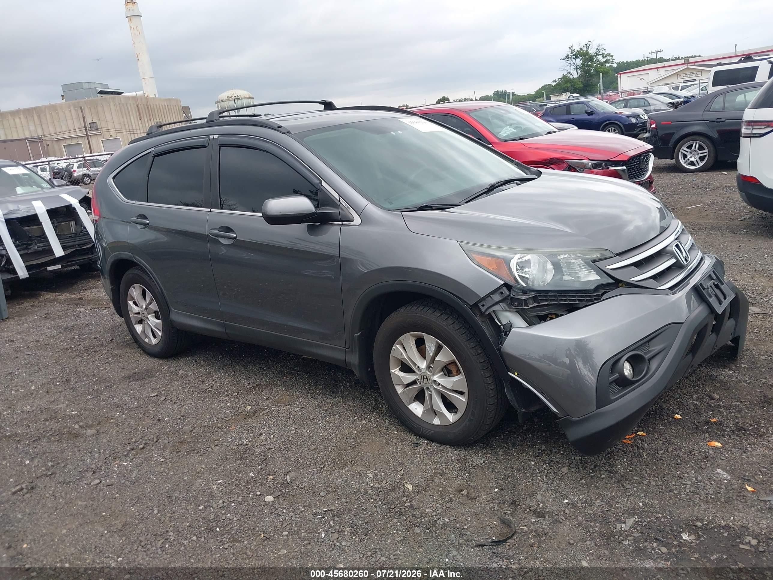 2014 Honda Cr-v Ex Gray vin: 2HKRM4H53EH675077