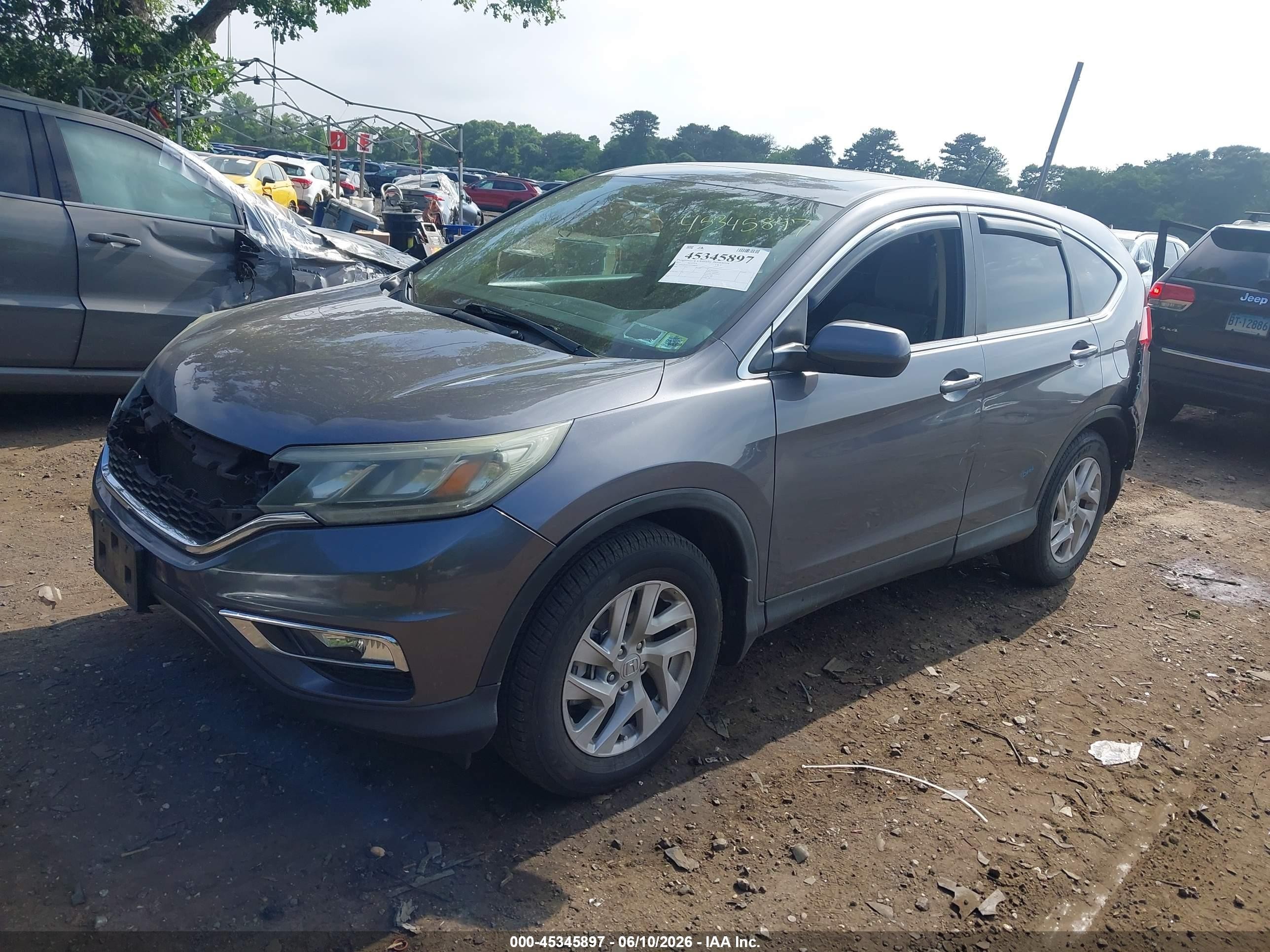 2015 Honda Cr-v Ex Серый vin: 2HKRM4H53FH608058