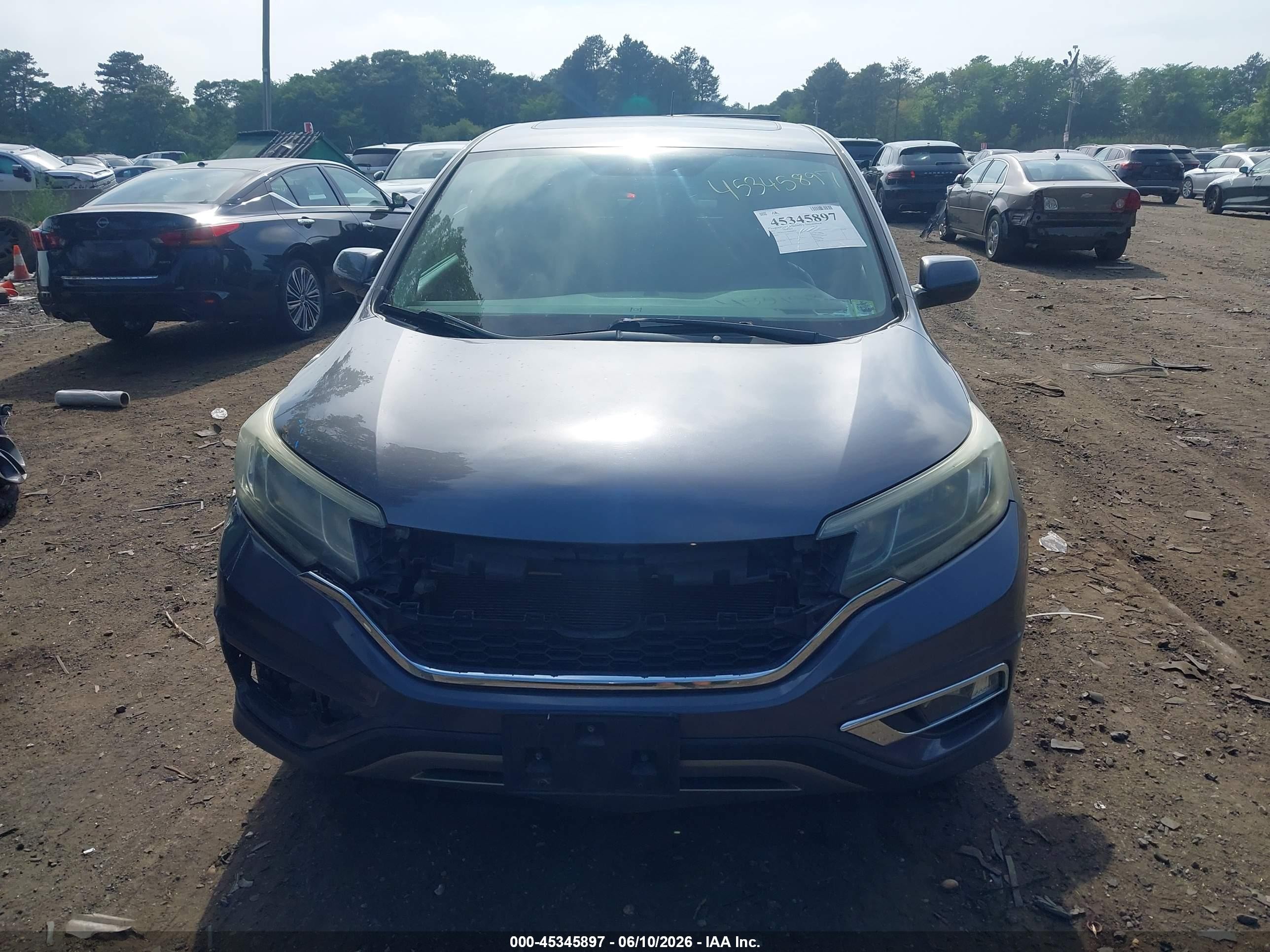 2015 Honda Cr-v Ex Серый vin: 2HKRM4H53FH608058