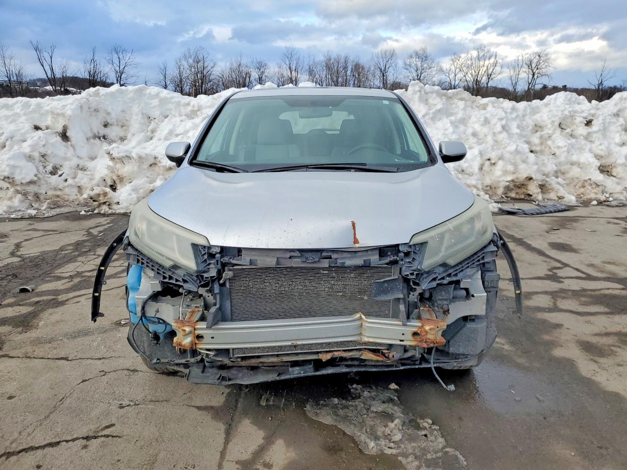 2015 Honda Cr-v Ex Silver vin: 2HKRM4H53FH640508