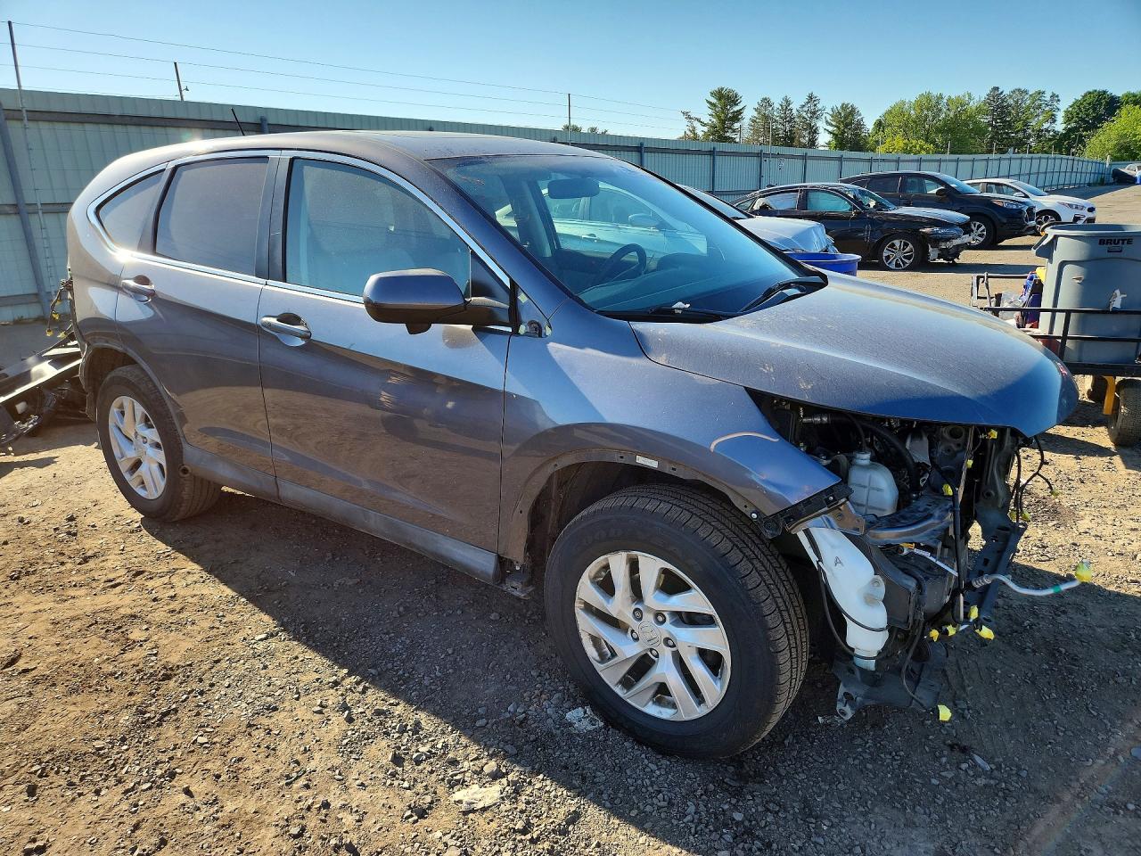 2015 Honda Cr-v Ex Gray vin: 2HKRM4H53FH665683