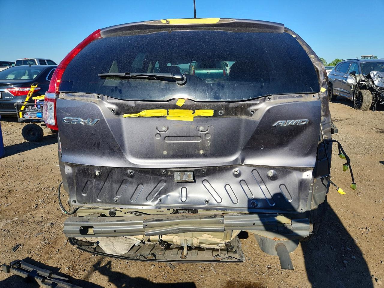 2015 Honda Cr-v Ex Gray vin: 2HKRM4H53FH665683
