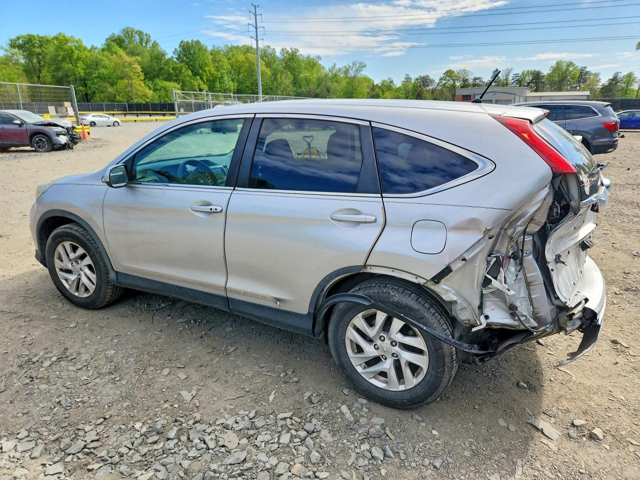 2015 Honda Cr-v Ex Silver vin: 2HKRM4H53FH690339
