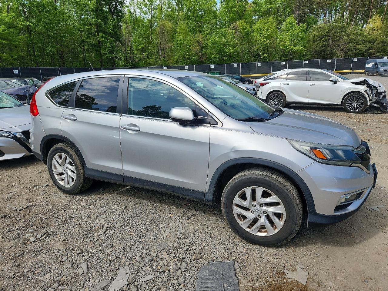 2015 Honda Cr-v Ex Silver vin: 2HKRM4H53FH690339