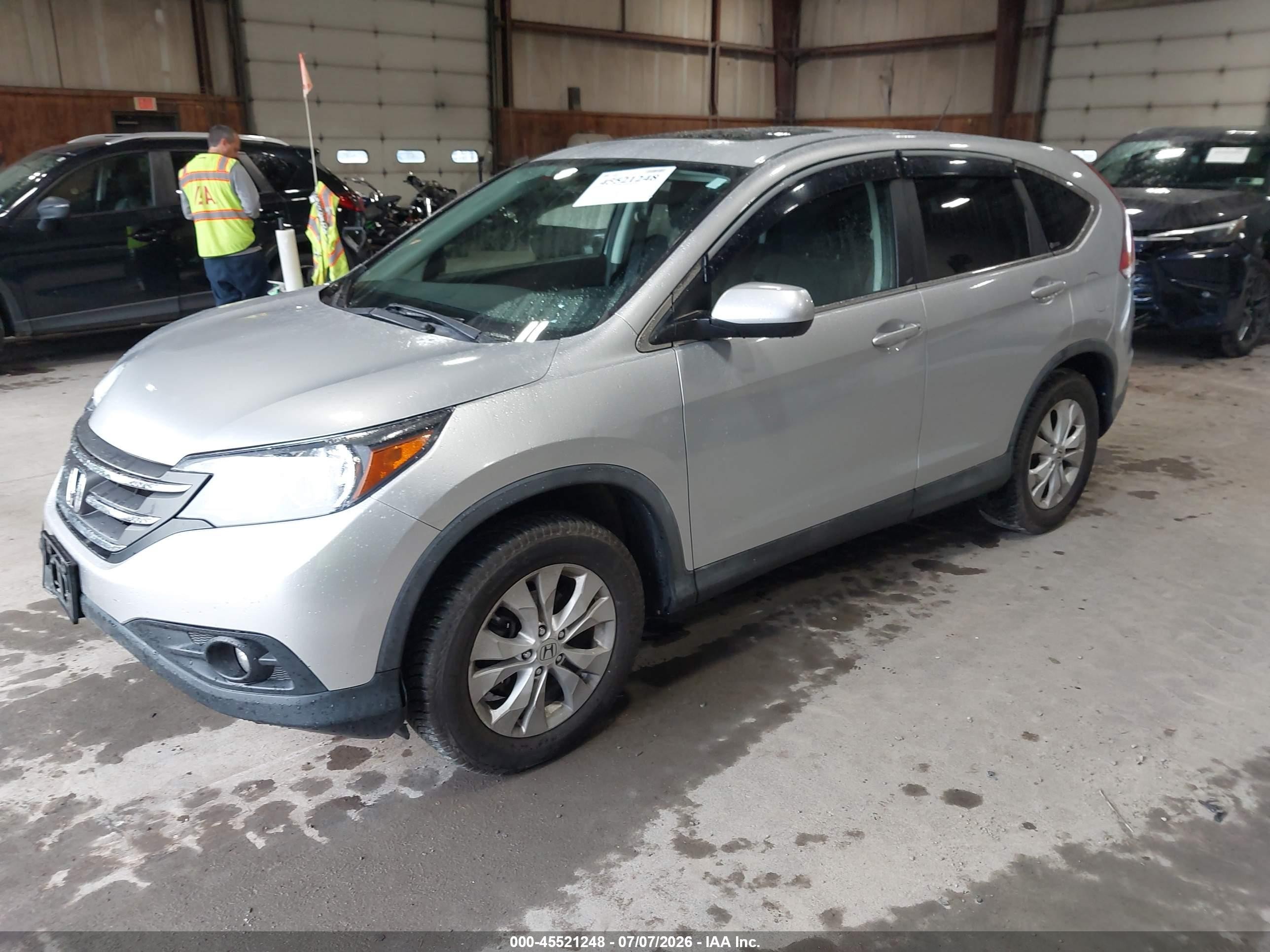 2012 Honda Cr-v Ex Silver vin: 2HKRM4H54CH601521