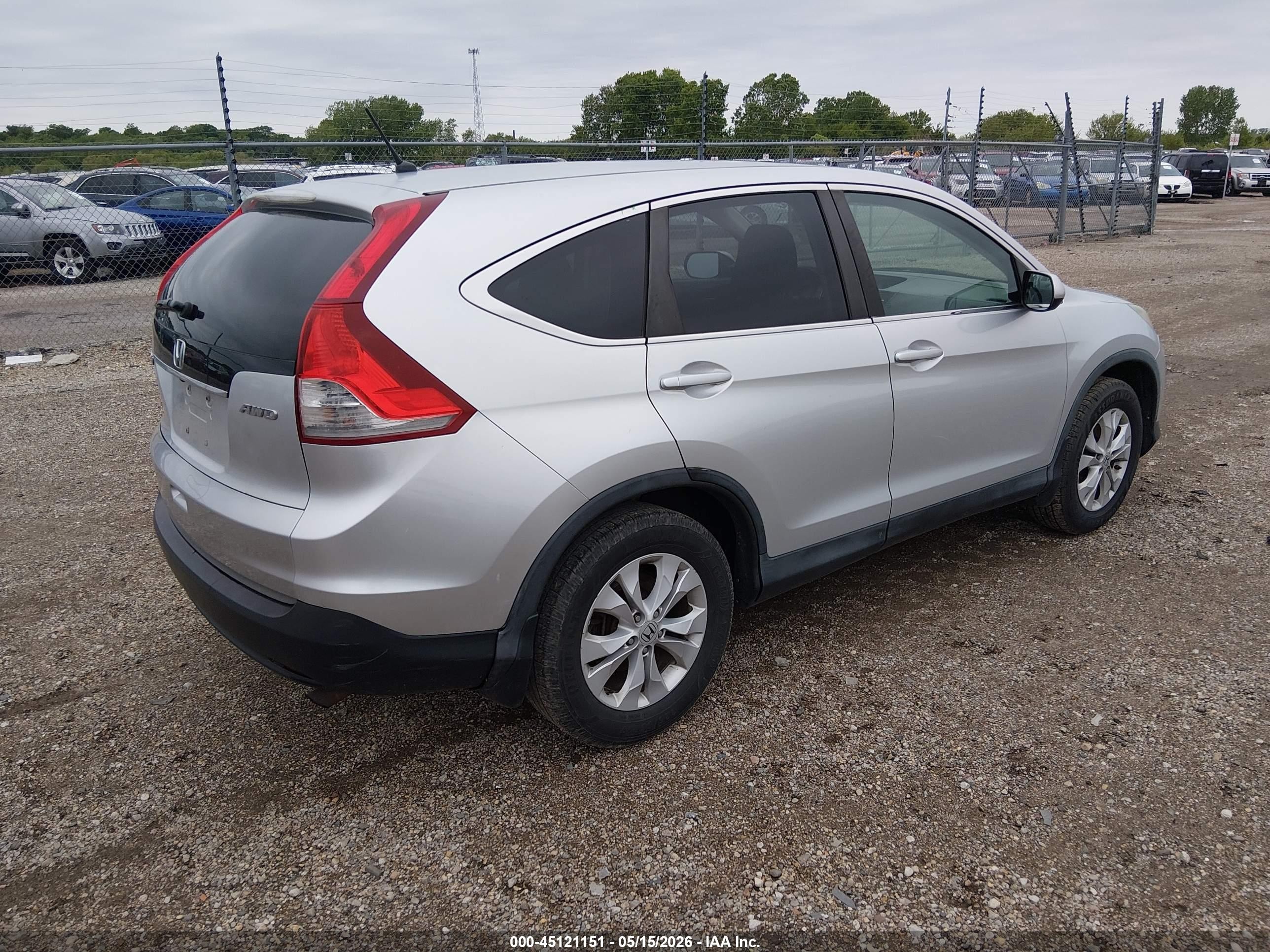 2013 Honda Cr-v Ex Silver vin: 2HKRM4H54DH118497