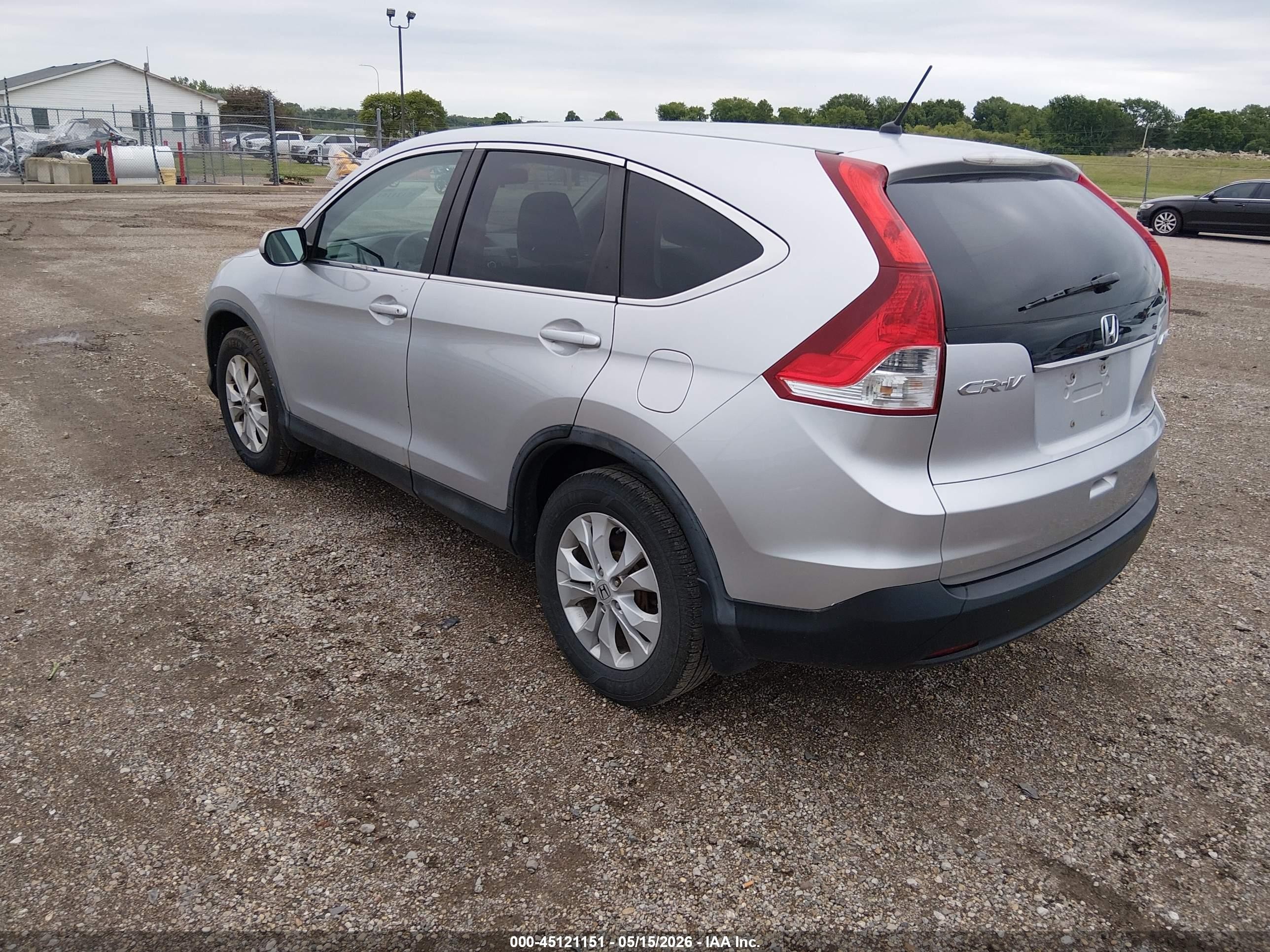 2013 Honda Cr-v Ex Silver vin: 2HKRM4H54DH118497