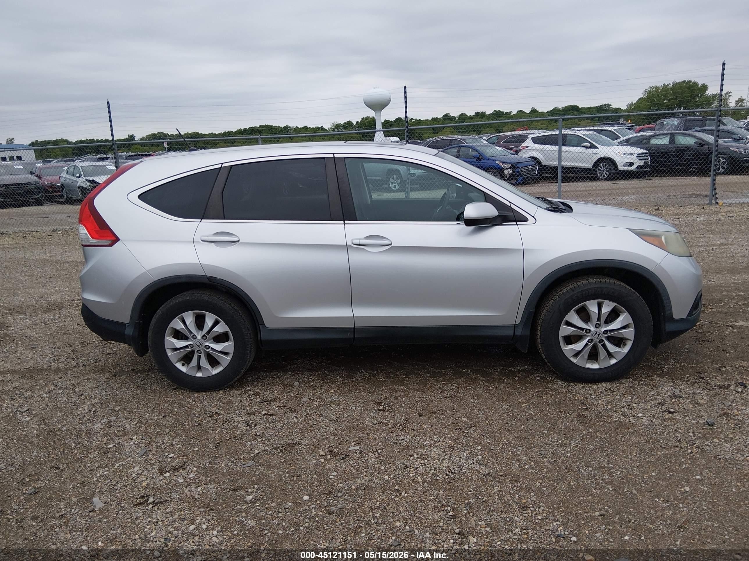 2013 Honda Cr-v Ex Silver vin: 2HKRM4H54DH118497