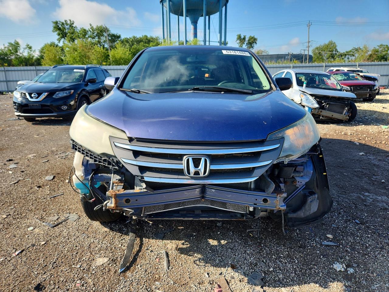 2013 Honda Cr-v Ex Blue vin: 2HKRM4H54DH617509