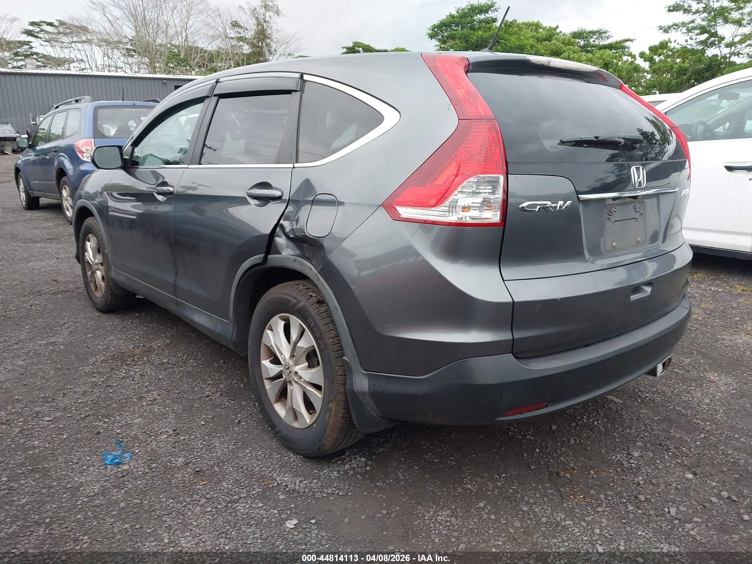2013 Honda Cr-v Ex Gray vin: 2HKRM4H54DH618384