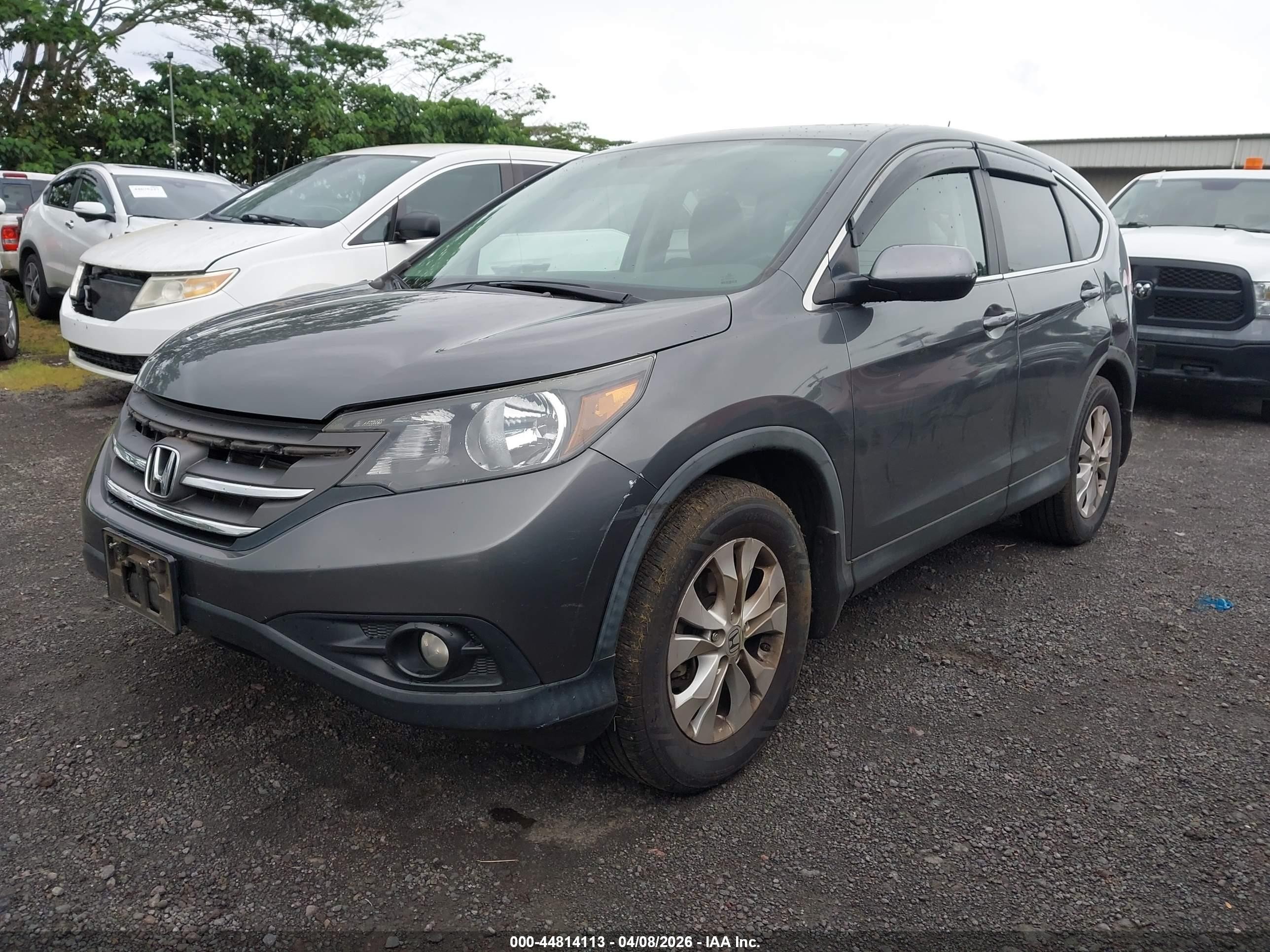 2013 Honda Cr-v Ex Gray vin: 2HKRM4H54DH618384