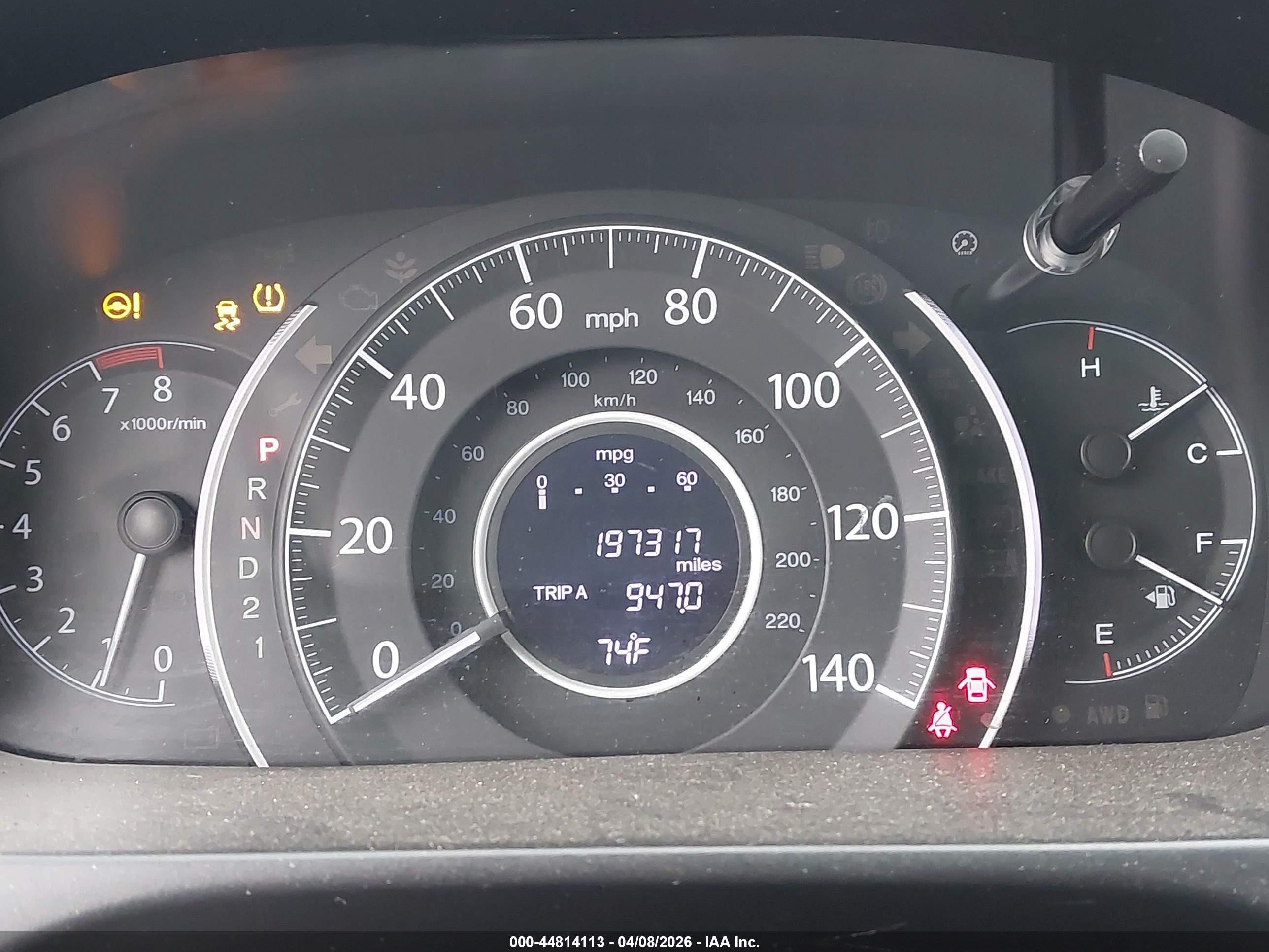 2013 Honda Cr-v Ex Gray vin: 2HKRM4H54DH618384