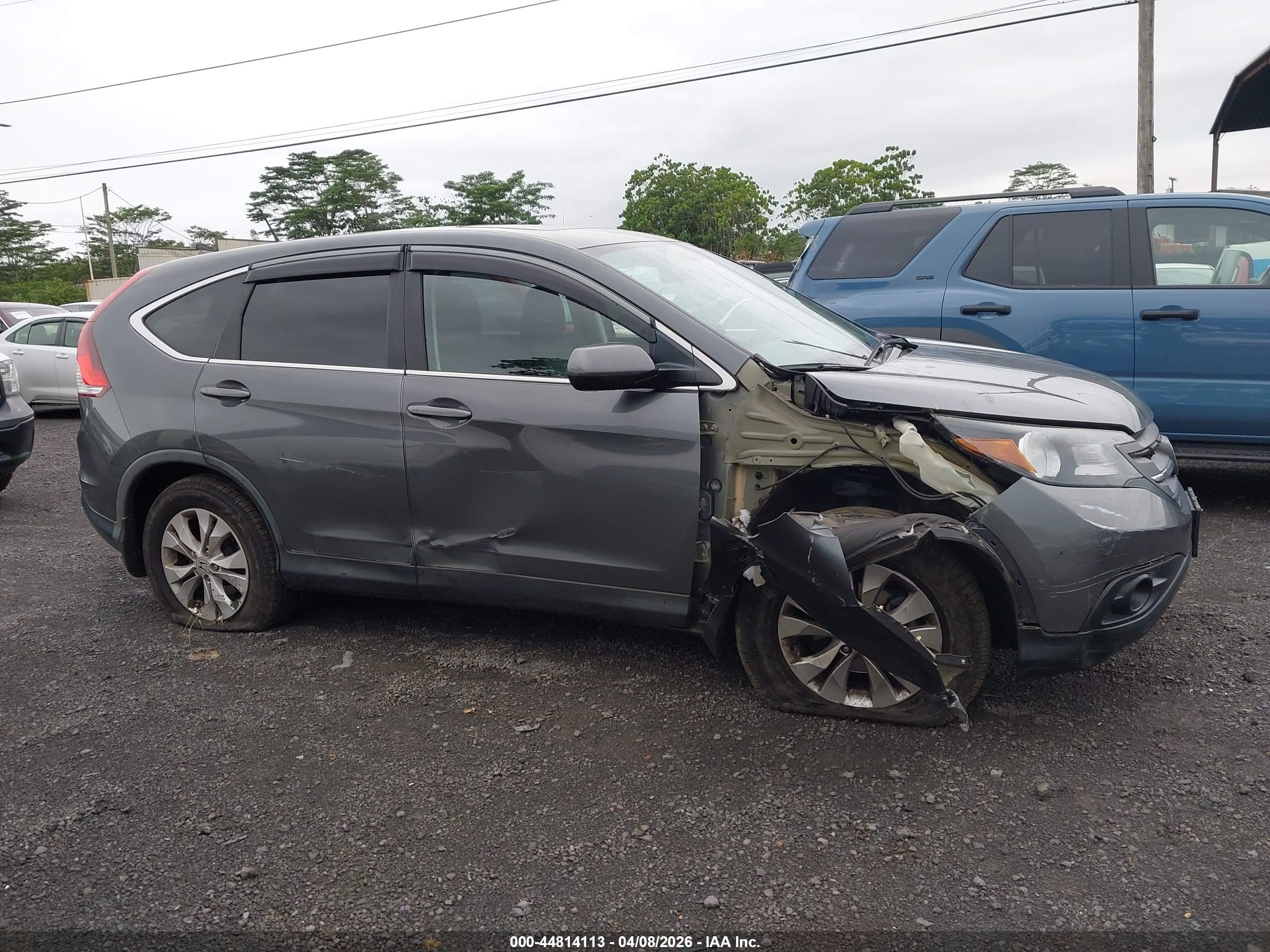 2013 Honda Cr-v Ex Gray vin: 2HKRM4H54DH618384