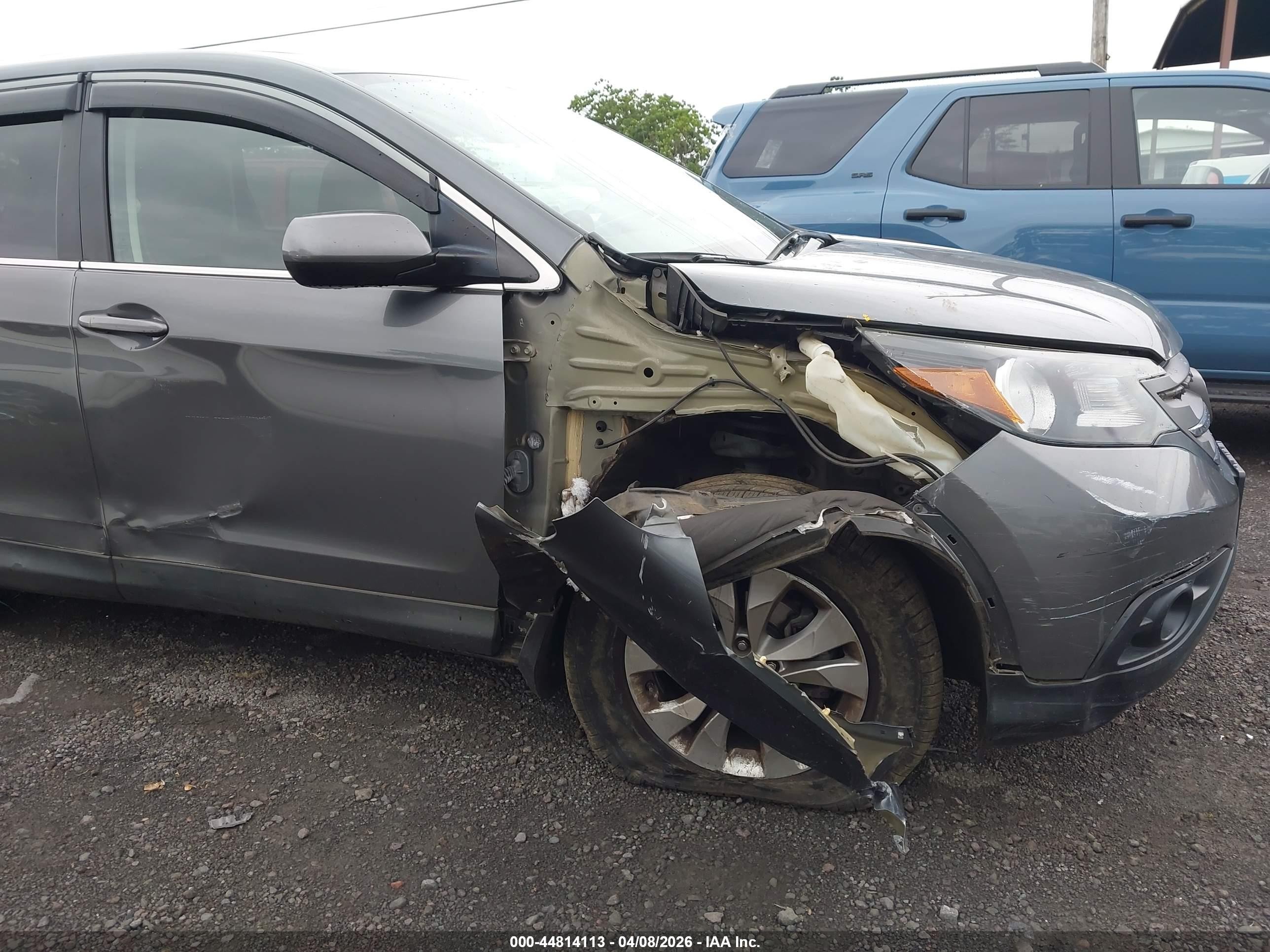 2013 Honda Cr-v Ex Gray vin: 2HKRM4H54DH618384