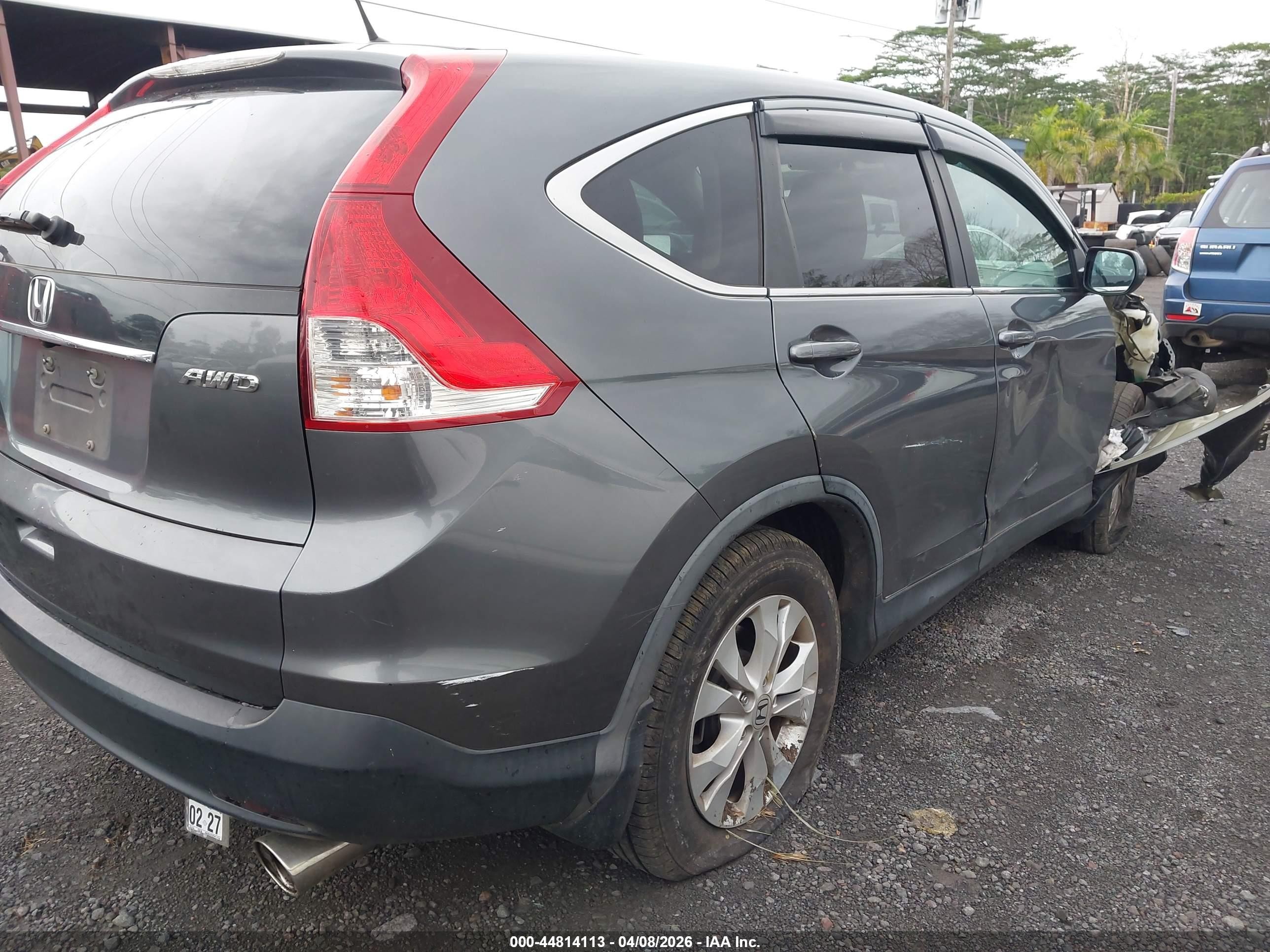 2013 Honda Cr-v Ex Gray vin: 2HKRM4H54DH618384