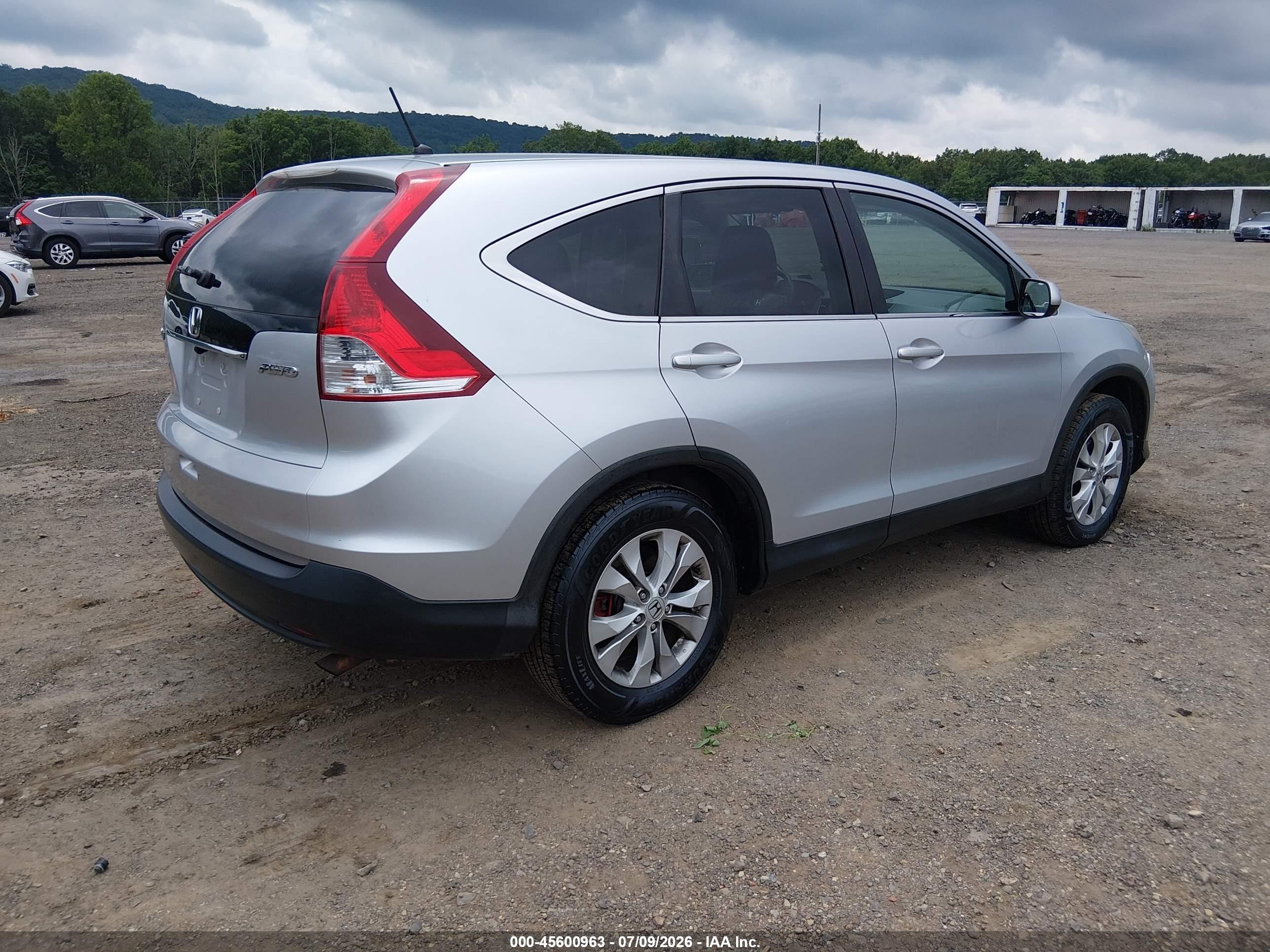 2013 Honda Cr-v Ex Silver vin: 2HKRM4H54DH618627