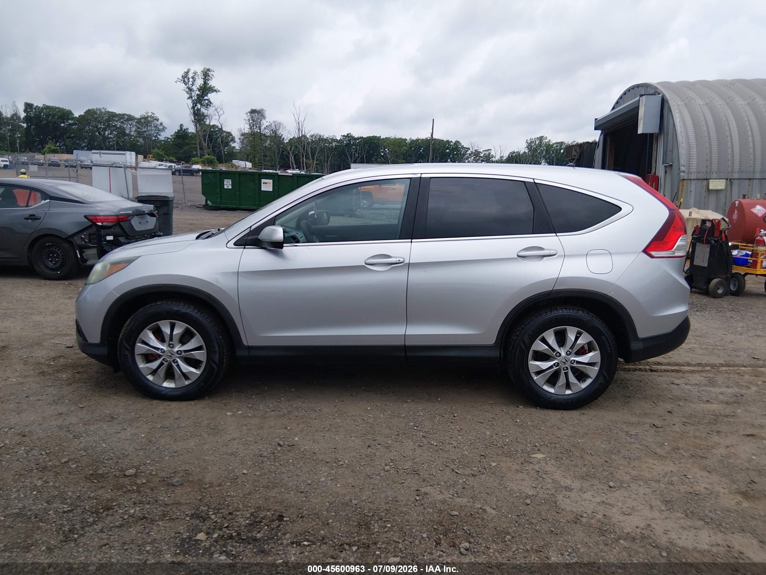 2013 Honda Cr-v Ex Silver vin: 2HKRM4H54DH618627