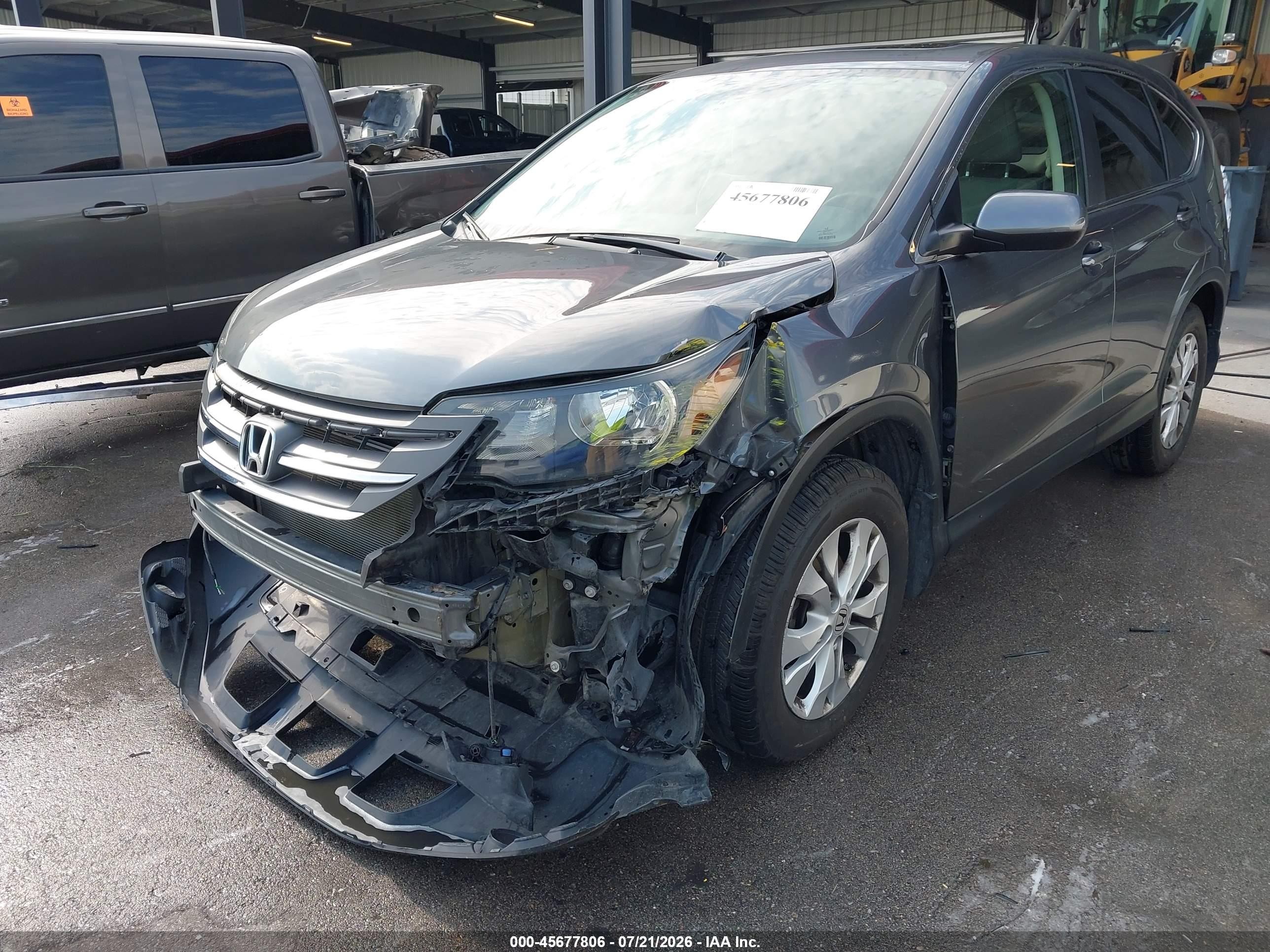 2013 Honda Cr-v Ex Gray vin: 2HKRM4H54DH621690