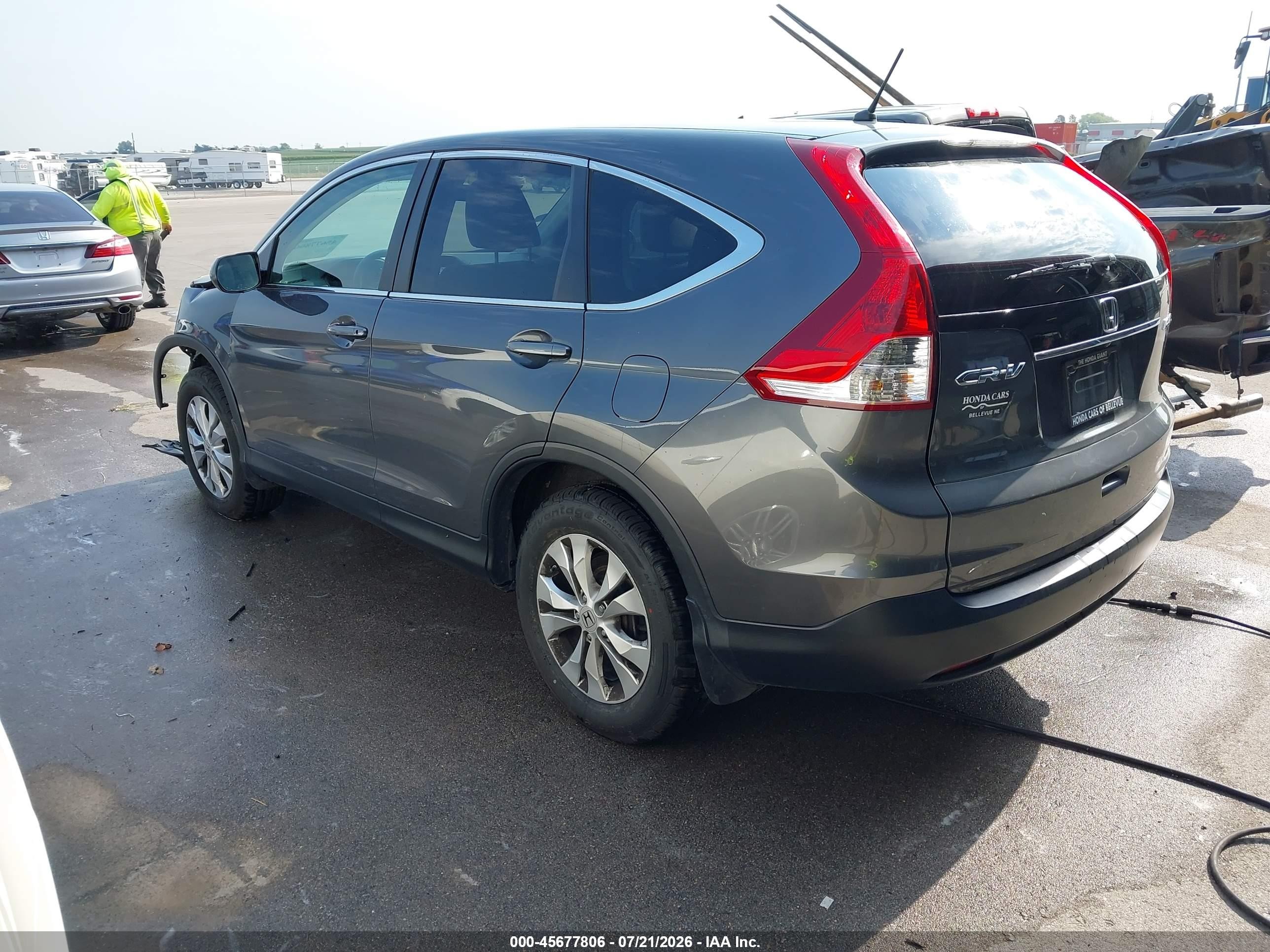 2013 Honda Cr-v Ex Gray vin: 2HKRM4H54DH621690