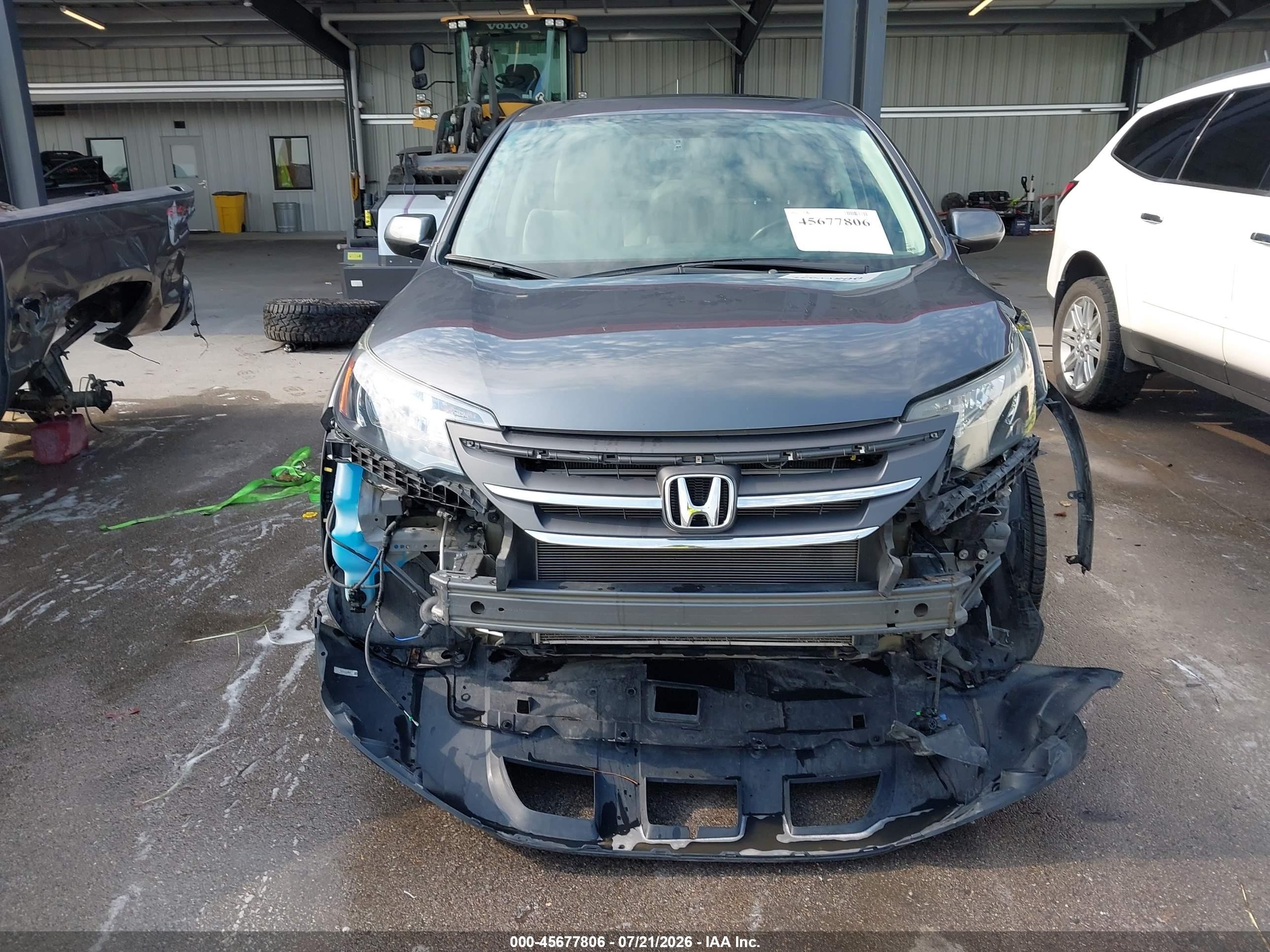 2013 Honda Cr-v Ex Gray vin: 2HKRM4H54DH621690