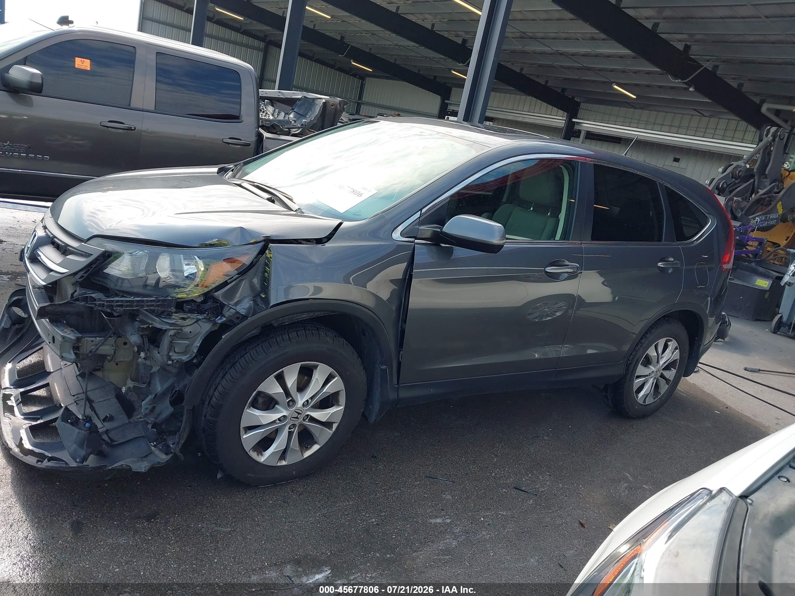 2013 Honda Cr-v Ex Gray vin: 2HKRM4H54DH621690