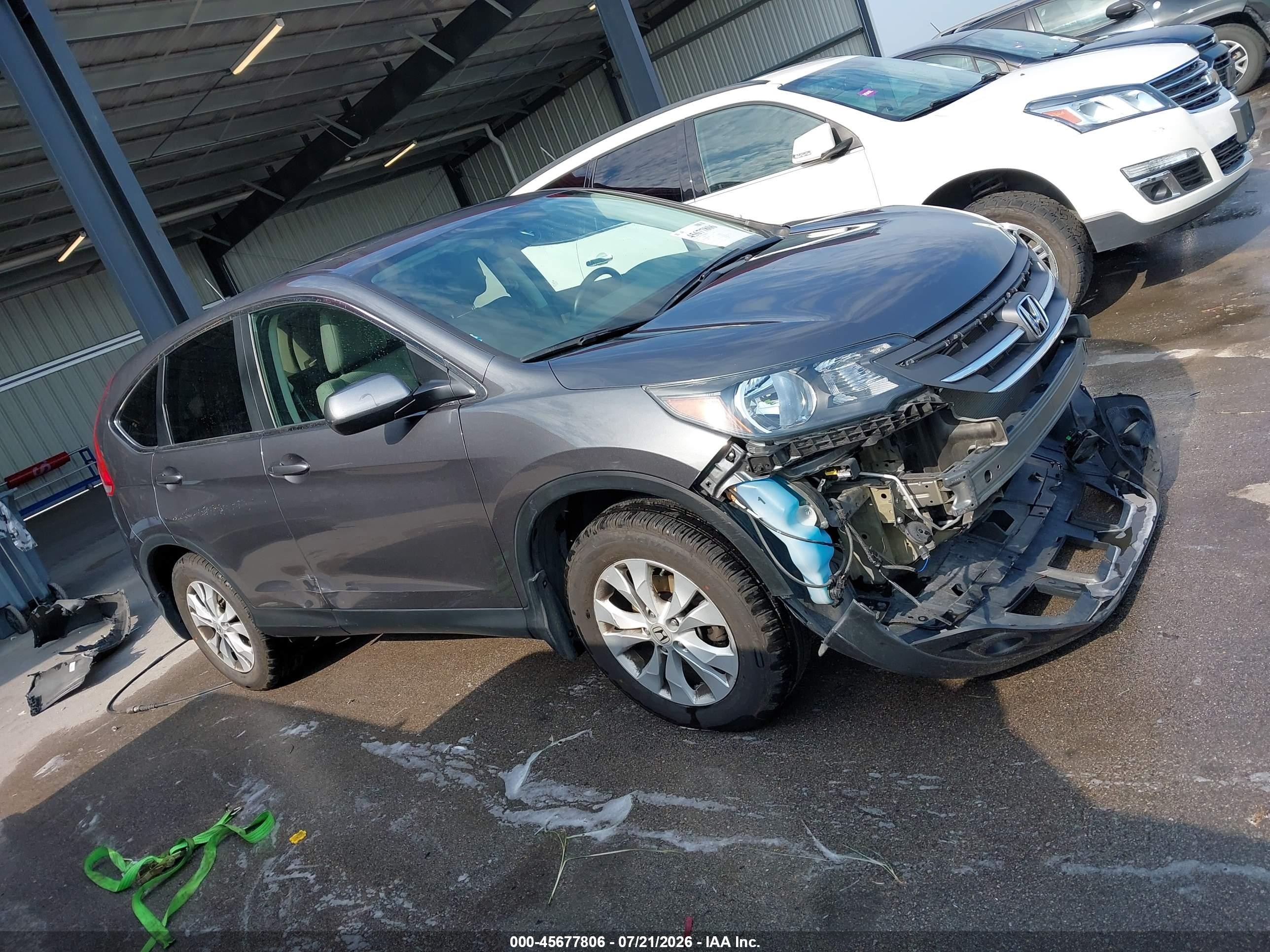 2013 Honda Cr-v Ex Gray vin: 2HKRM4H54DH621690