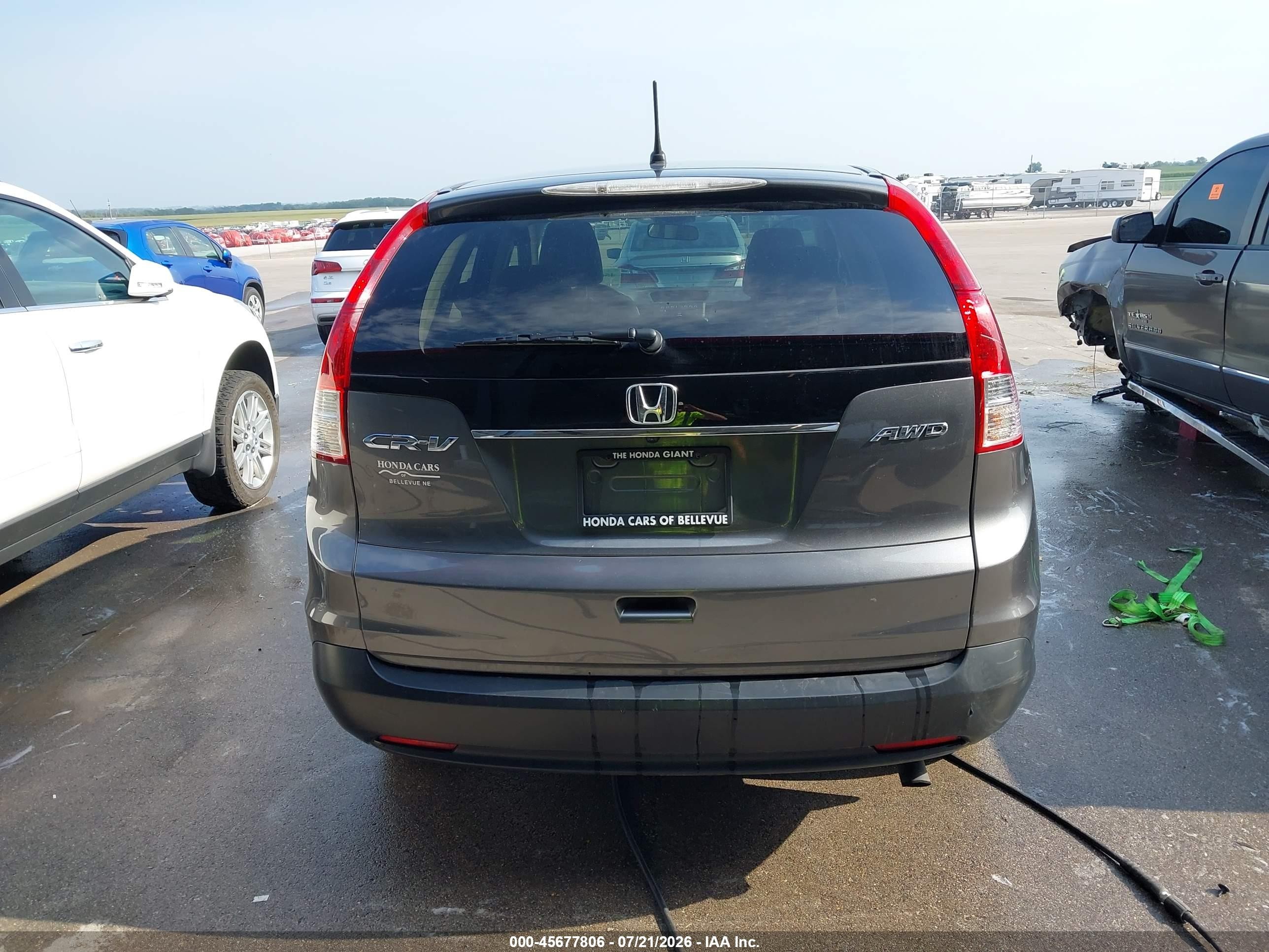 2013 Honda Cr-v Ex Gray vin: 2HKRM4H54DH621690