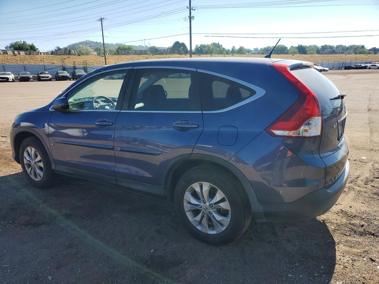 2013 Honda Cr-v Ex Blue vin: 2HKRM4H54DH622810