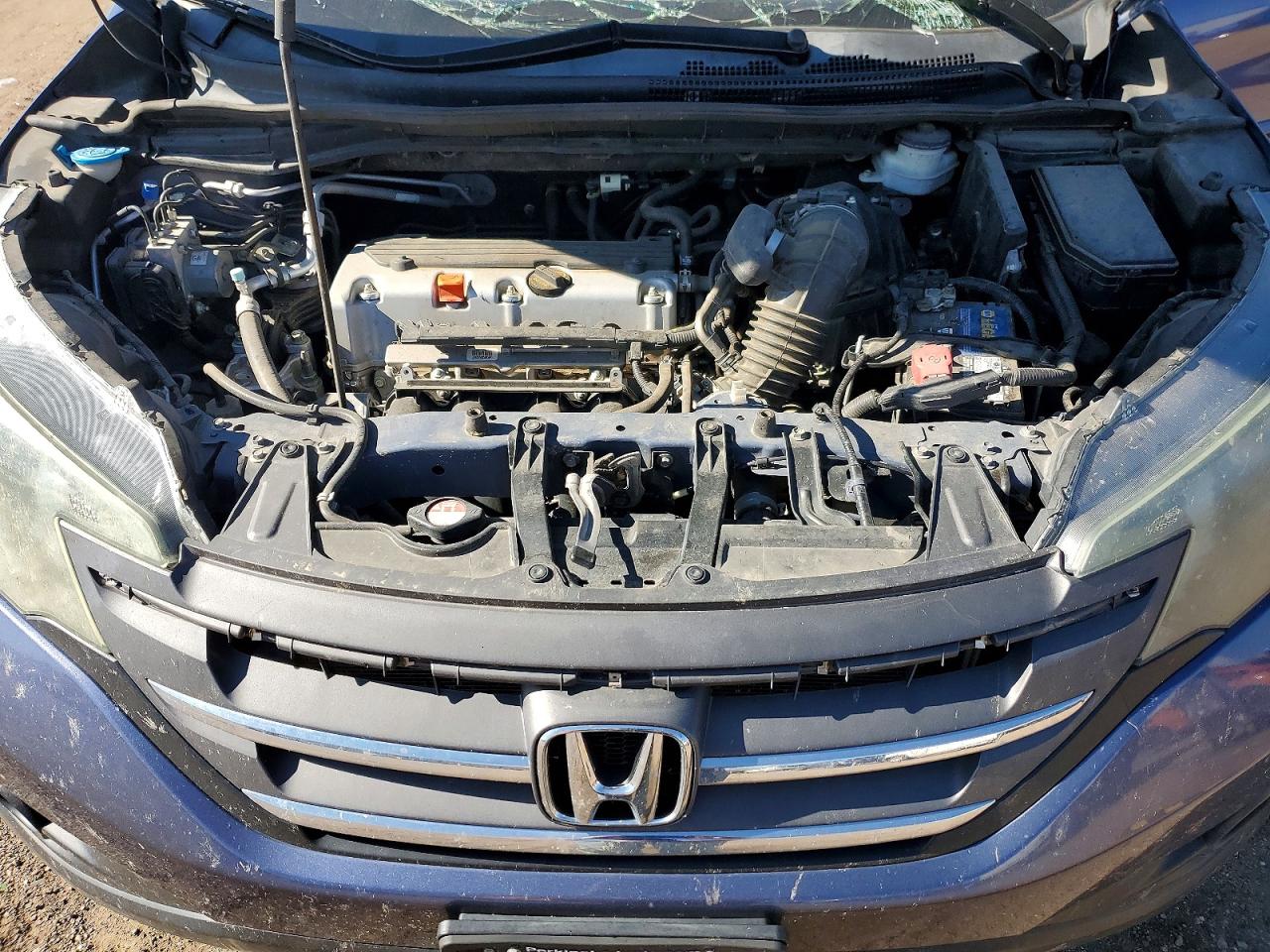 2013 Honda Cr-v Ex Blue vin: 2HKRM4H54DH622810